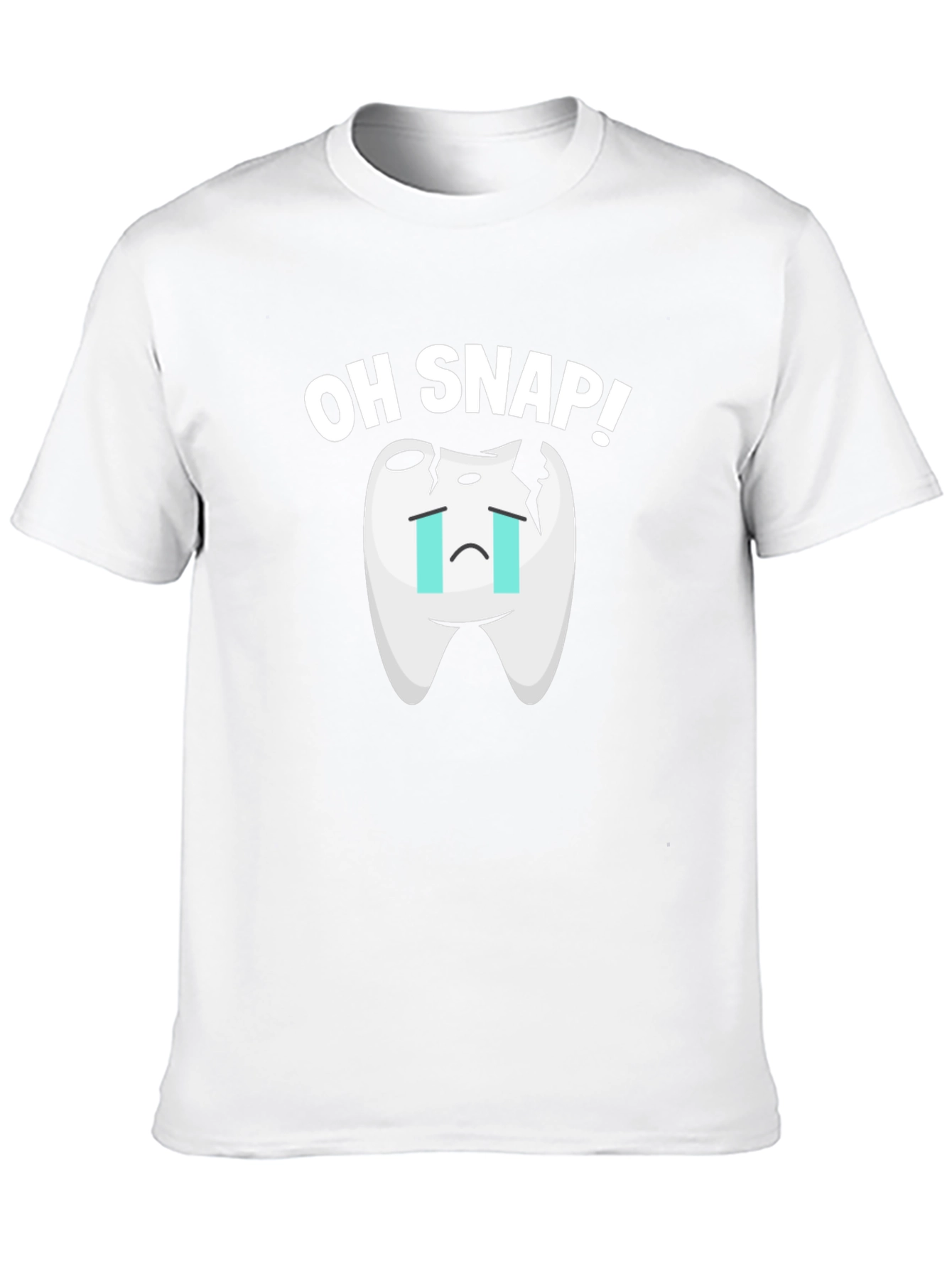 Oh Snap Broken Tooth Graphic T-Shirt
