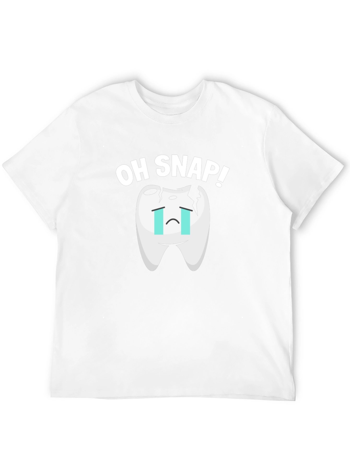 Oh Snap Broken Tooth Graphic T-Shirt