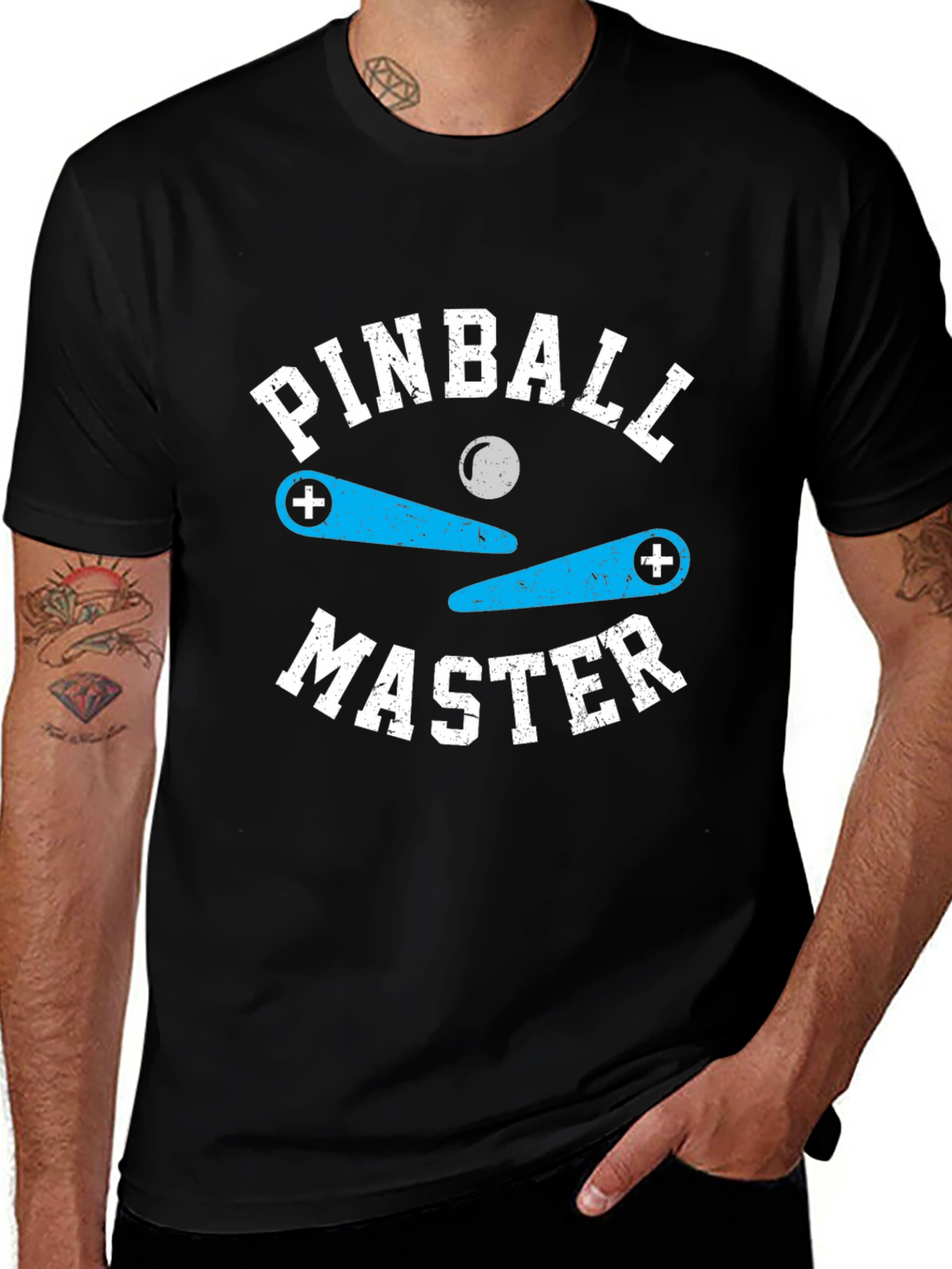 Pinball Master Graphic T-Shirt - Retro Game Tee
