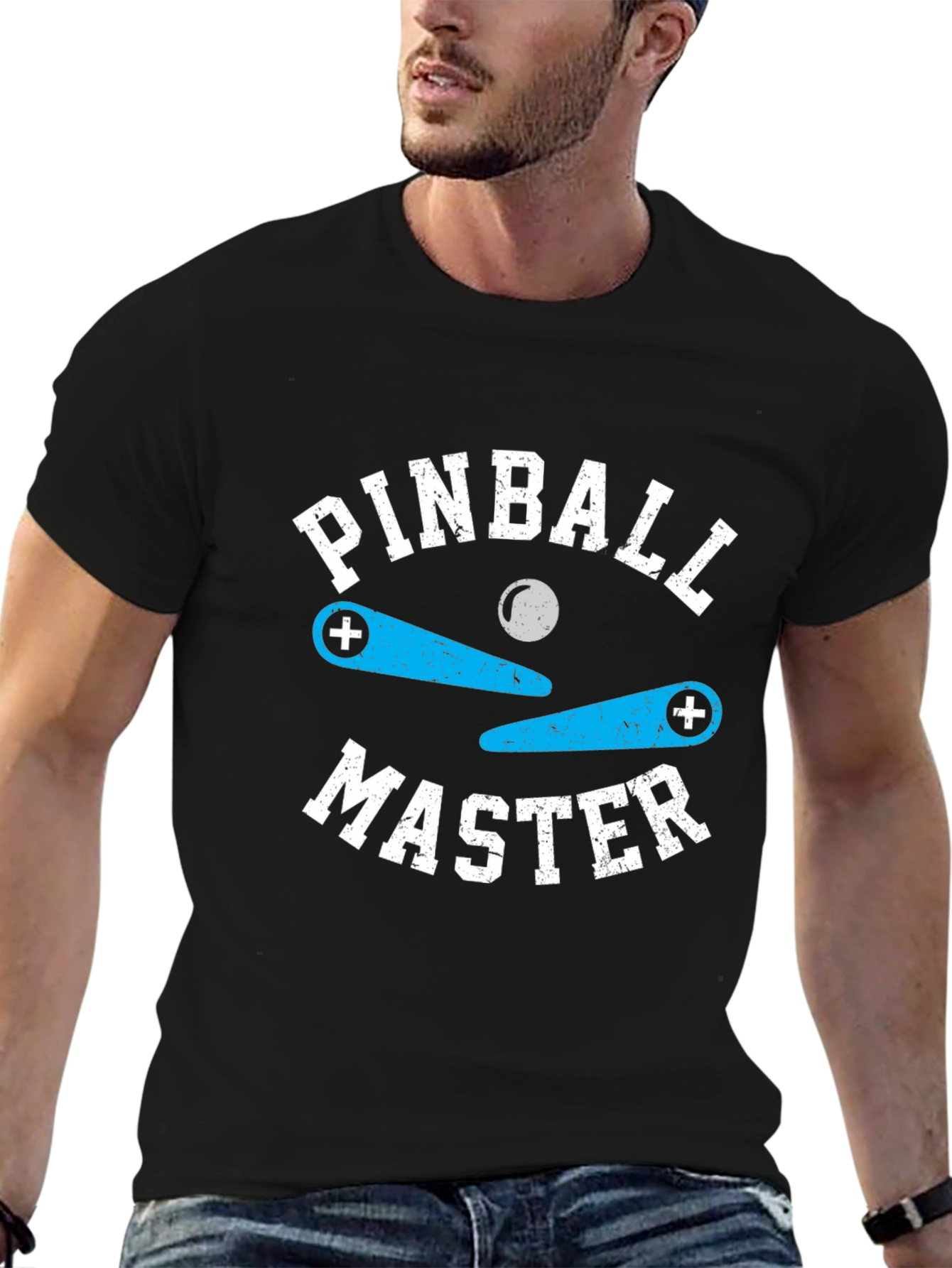 Pinball Master Graphic T-Shirt - Retro Game Tee