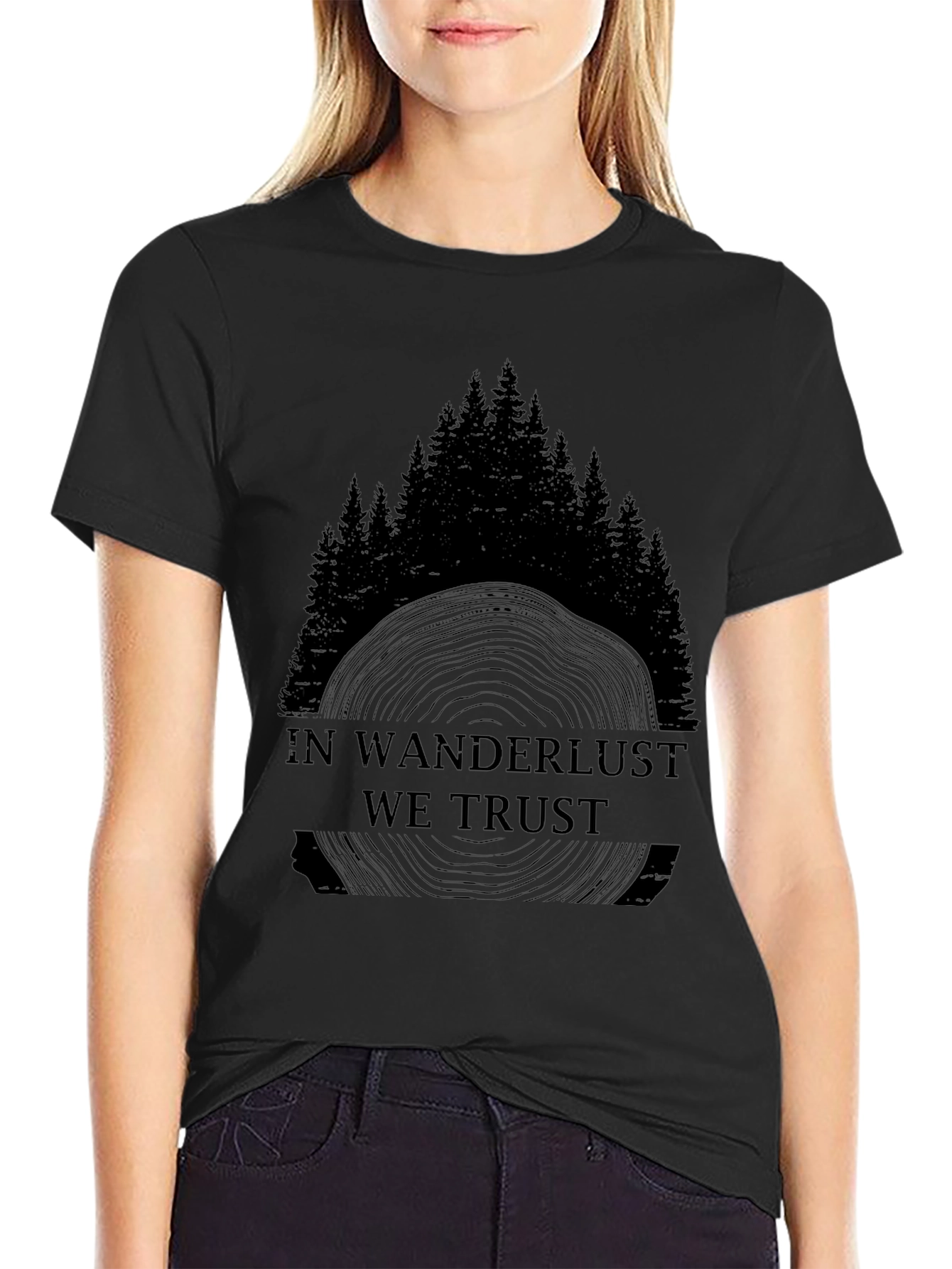 In Wanderlust We Trust Graphic T-Shirt