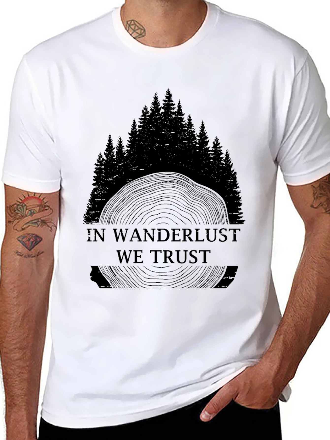In Wanderlust We Trust Graphic T-Shirt