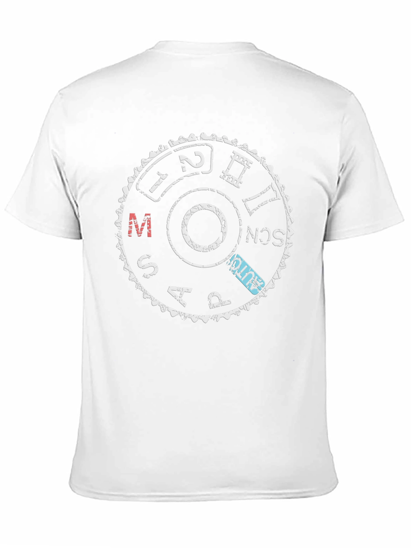 Camera Mode Dial Graphic T-Shirt - Black