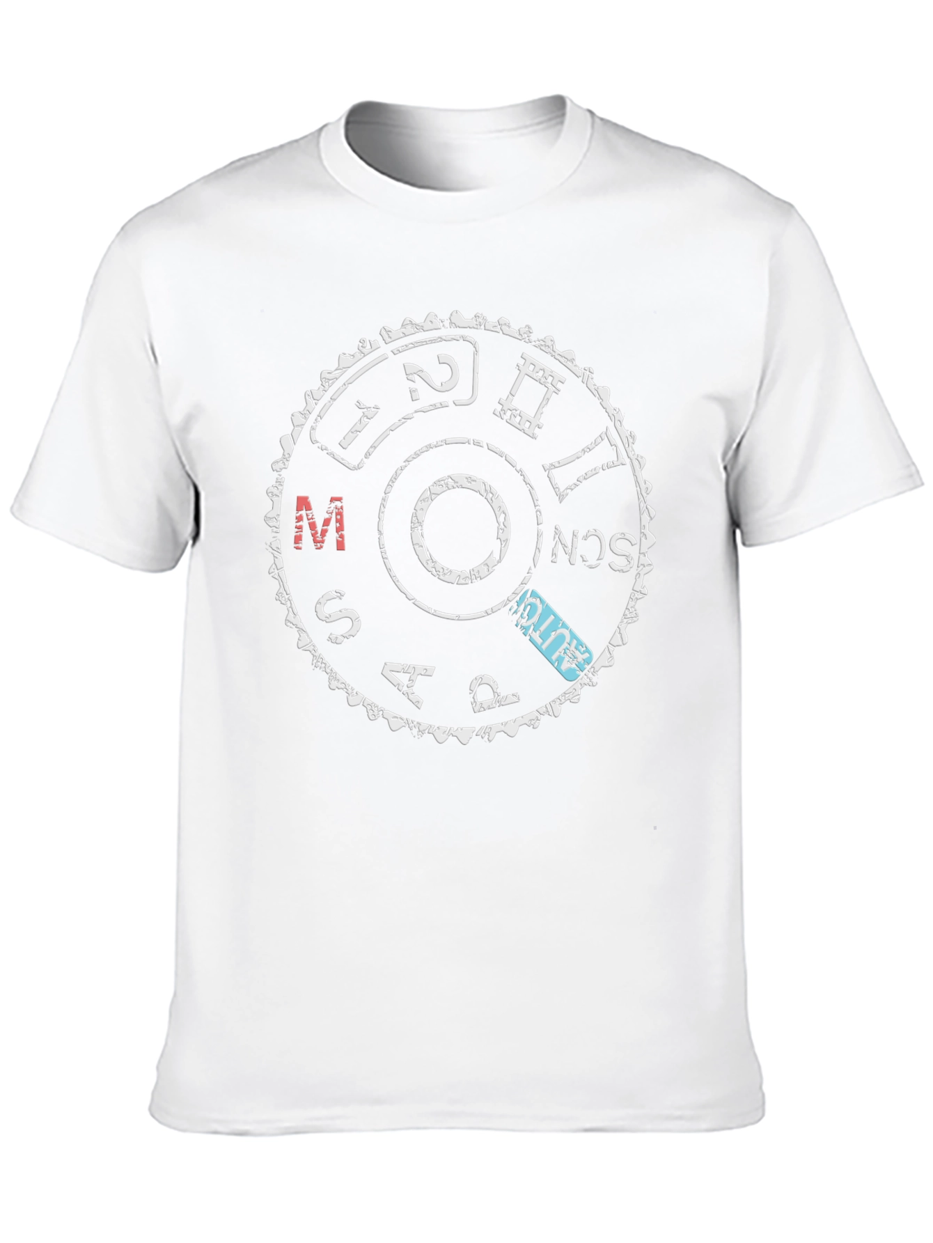Camera Mode Dial Graphic T-Shirt - Black
