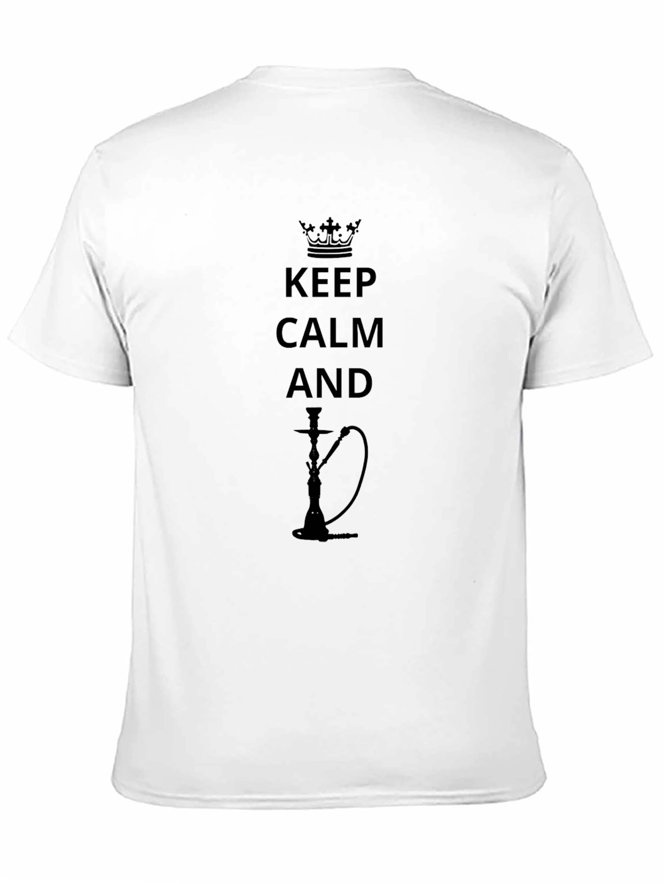 Keep Calm Hookah T-Shirt - Black Graphic Tee