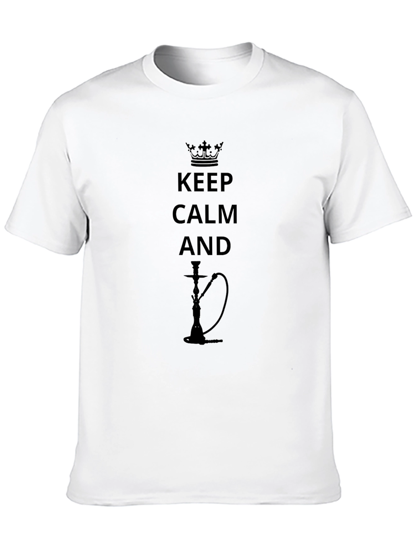 Keep Calm Hookah T-Shirt - Black Graphic Tee