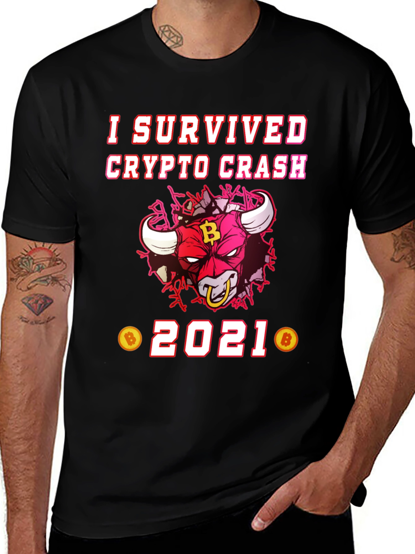 I Survived Crypto Crash 2021 T-Shirt