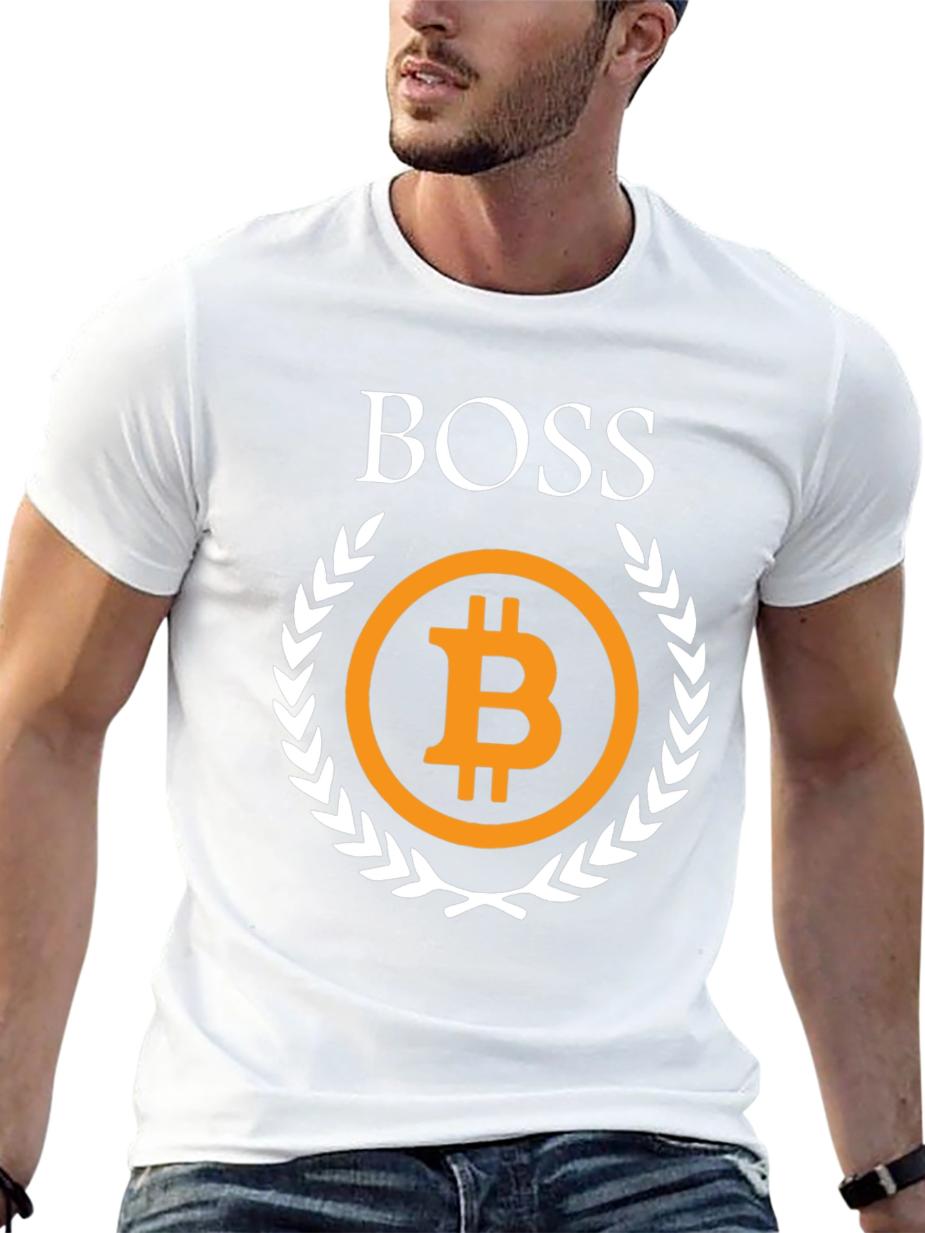 Bitcoin Boss Graphic Tee - Crypto Currency T-Shirt