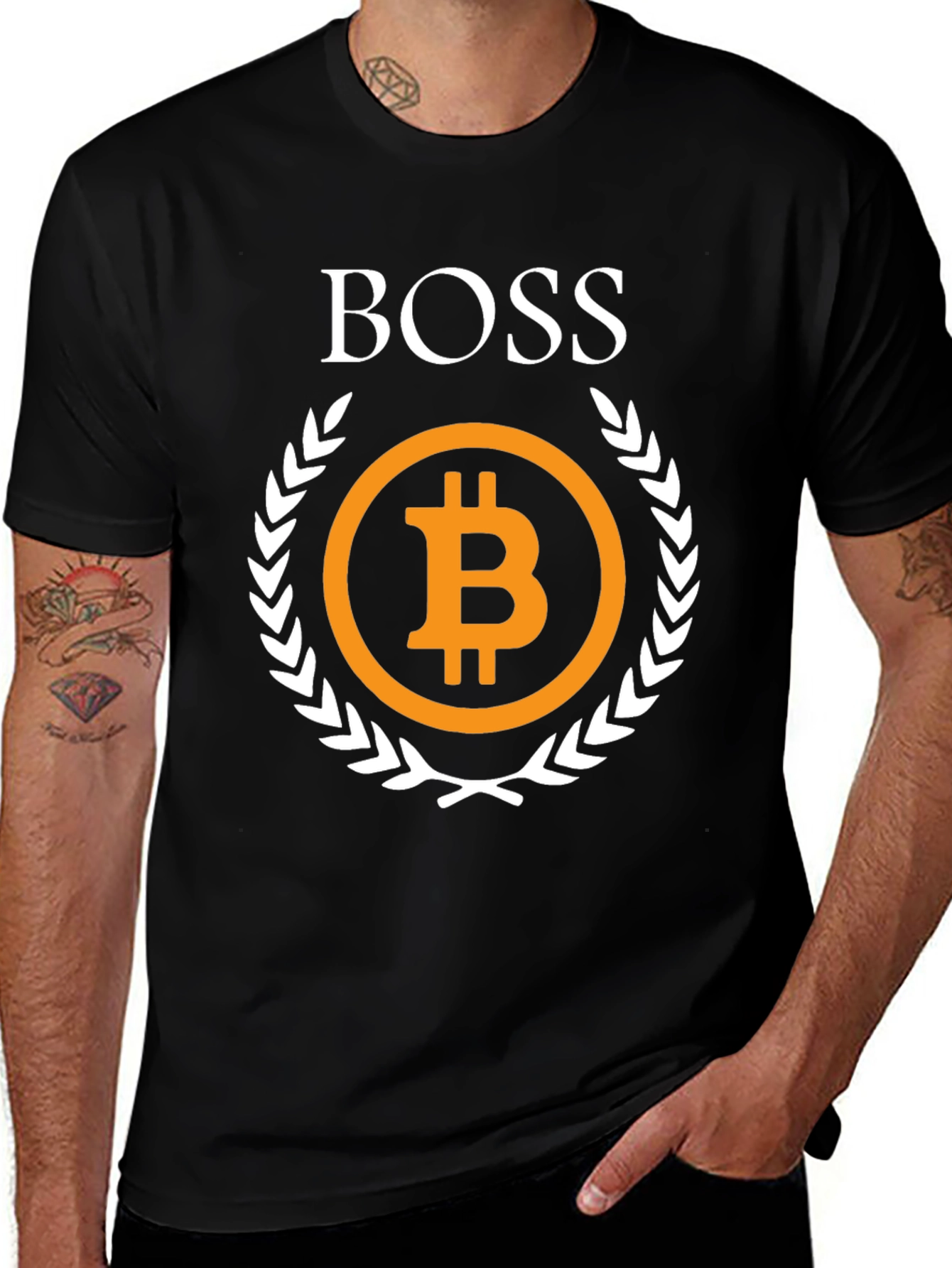 Bitcoin Boss Graphic Tee - Crypto Currency T-Shirt