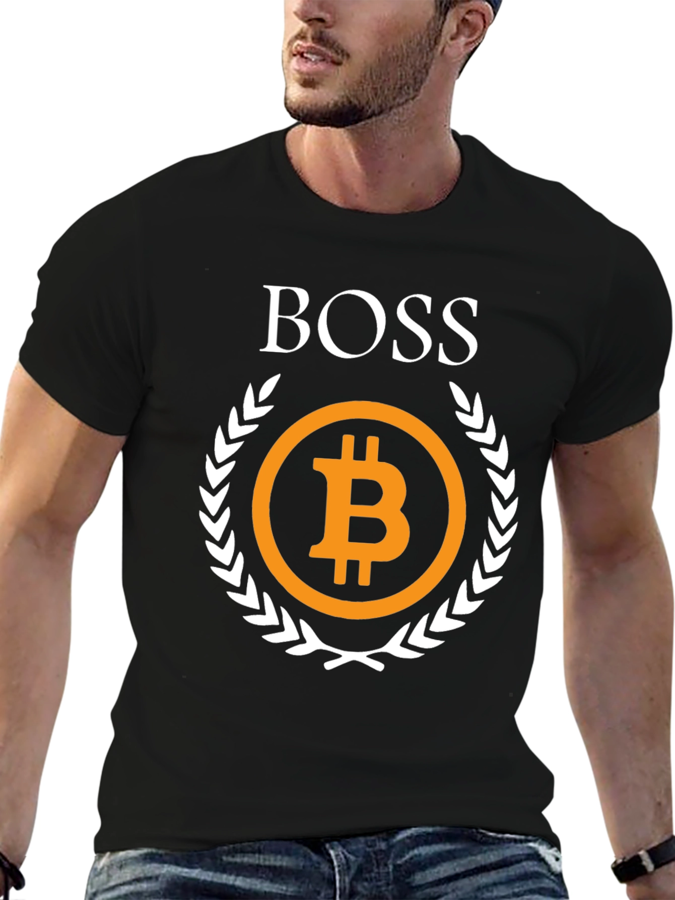 Bitcoin Boss Graphic Tee - Crypto Currency T-Shirt