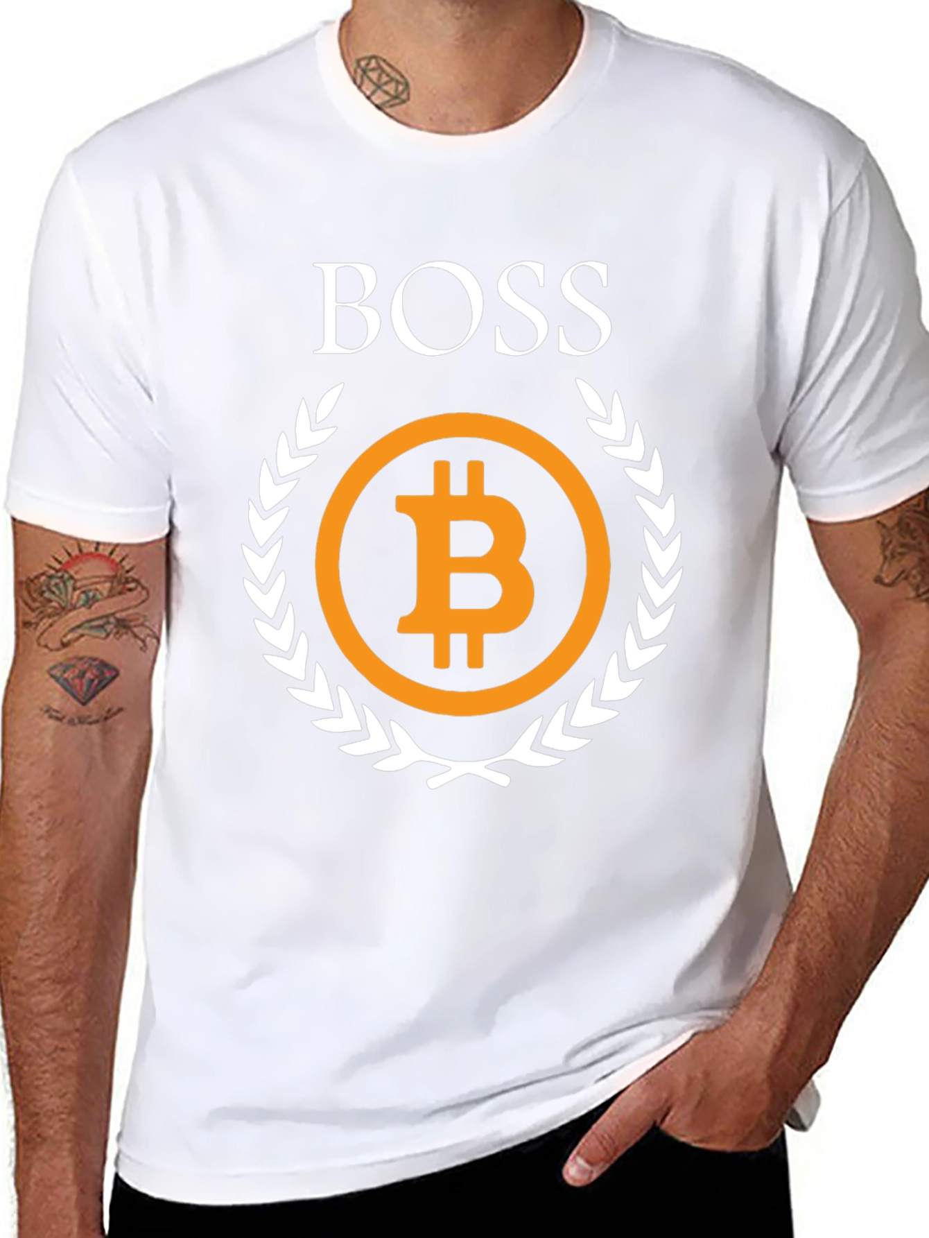 Bitcoin Boss Graphic Tee - Crypto Currency T-Shirt