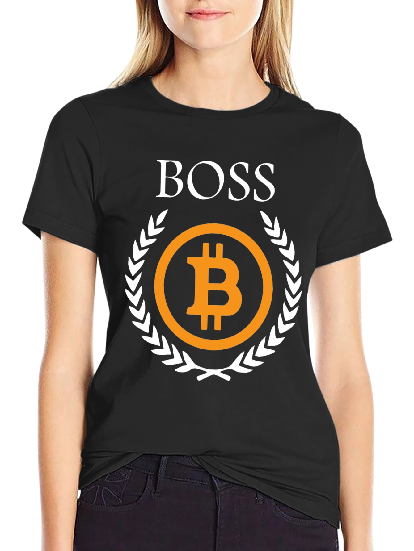 Bitcoin Boss Graphic Tee - Crypto Currency T-Shirt