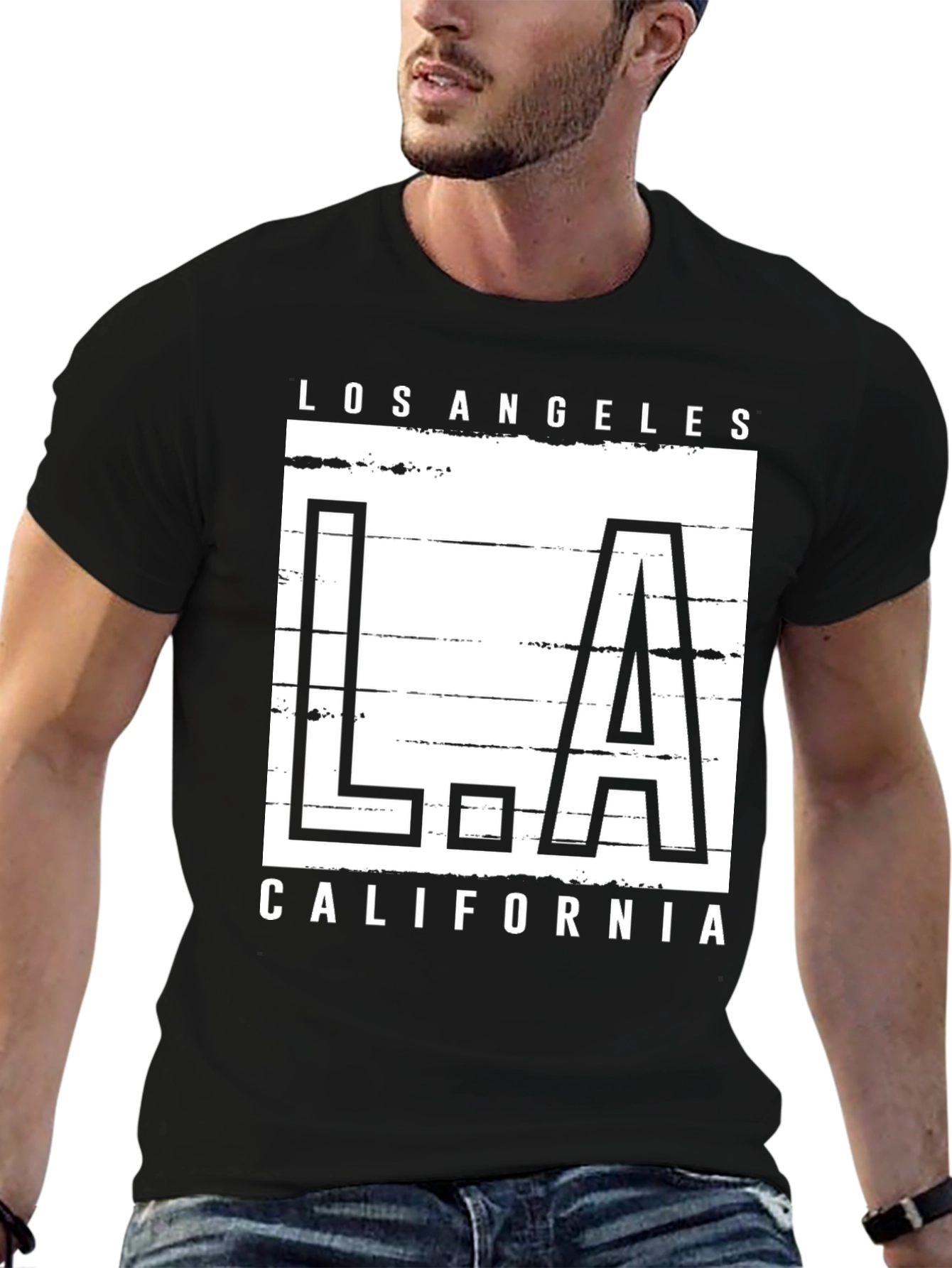LA California Graphic Print T-Shirt