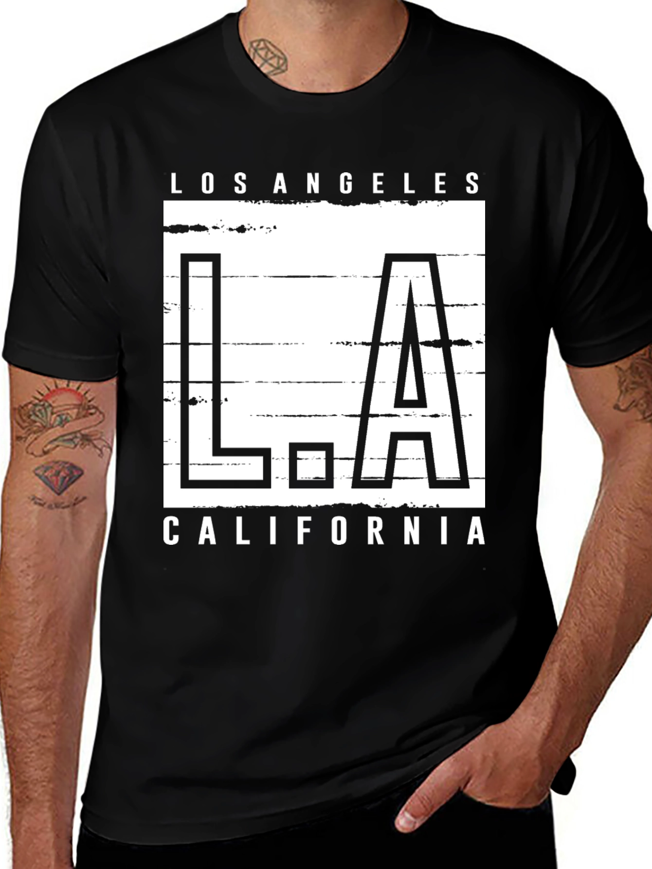 LA California Graphic Print T-Shirt