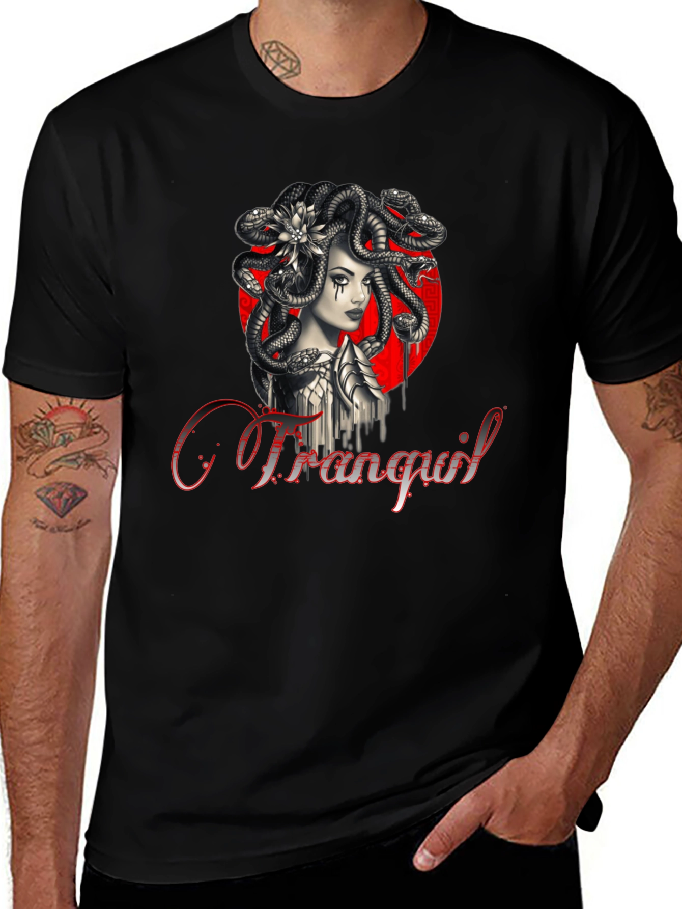 Medusa Graphic T-Shirt - Tranquil Design