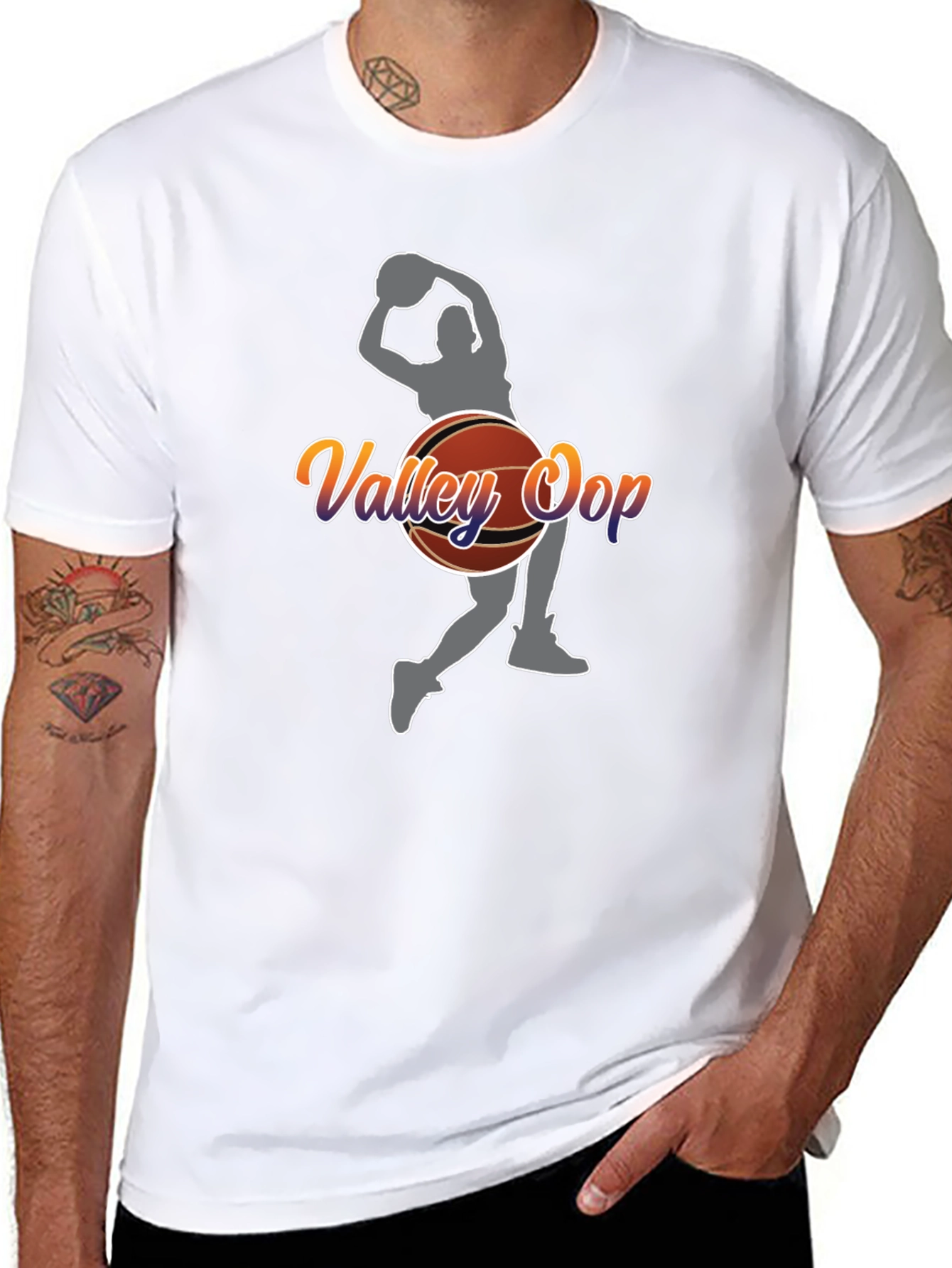 Valley Oop Graphic Tee - Black Cotton Blend