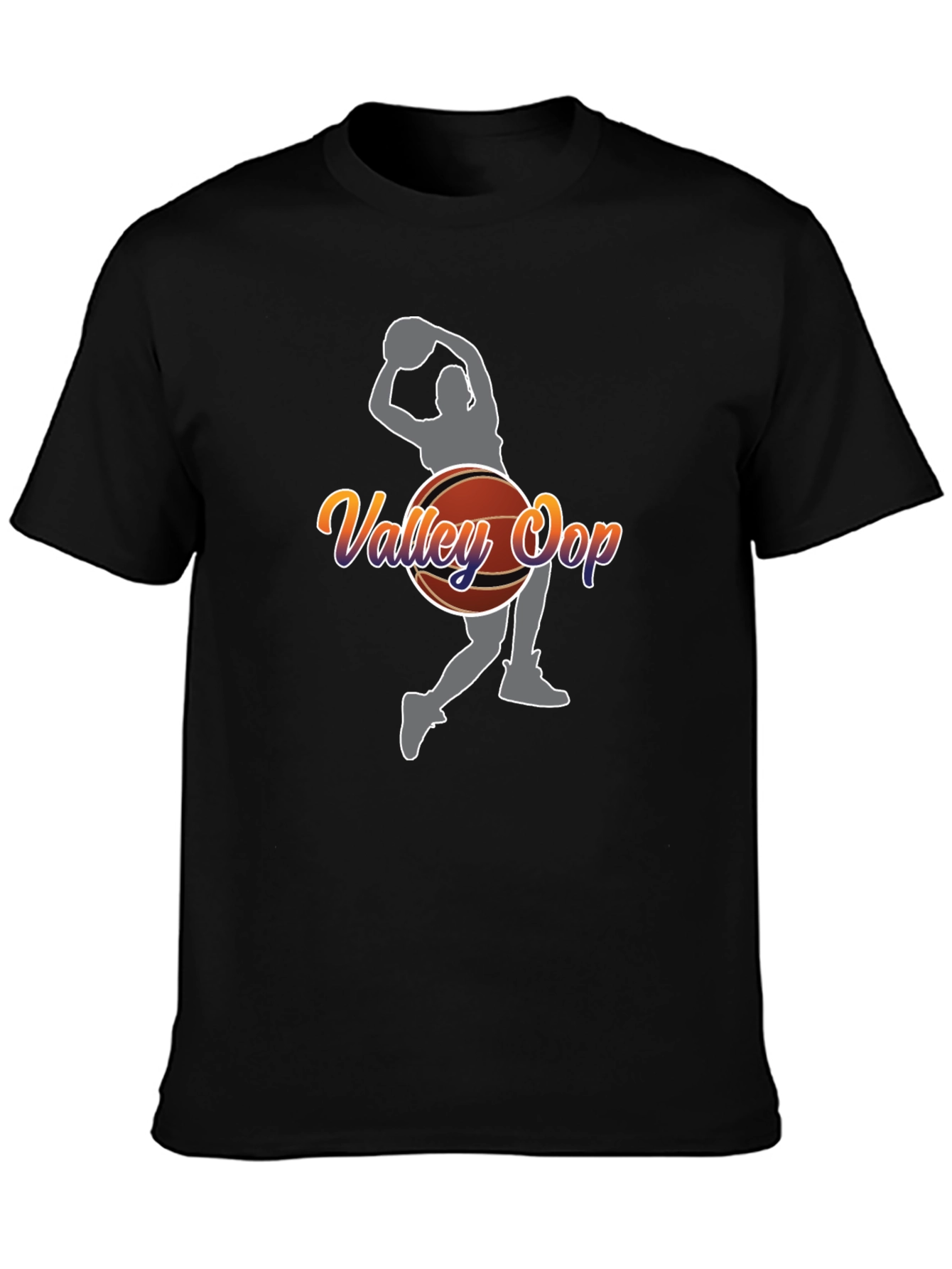 Valley Oop Graphic Tee - Black Cotton Blend