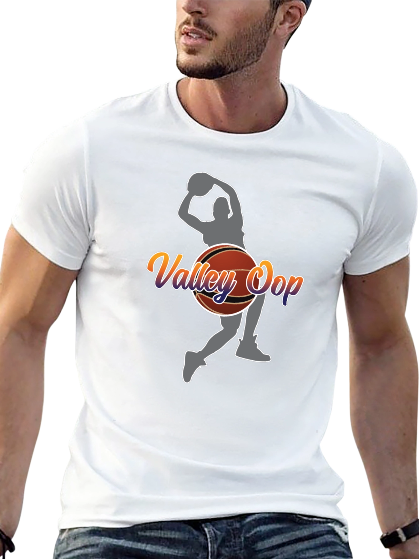 Valley Oop Graphic Tee - Black Cotton Blend