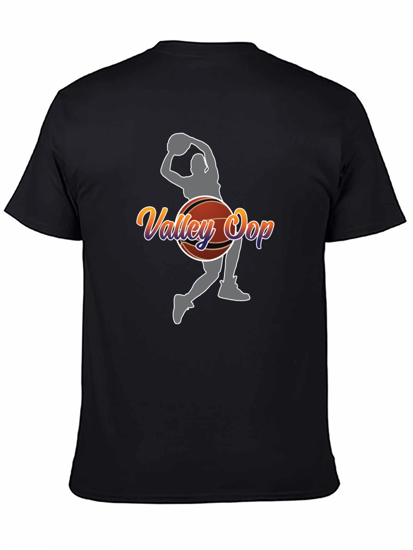 Valley Oop Graphic Tee - Black Cotton Blend