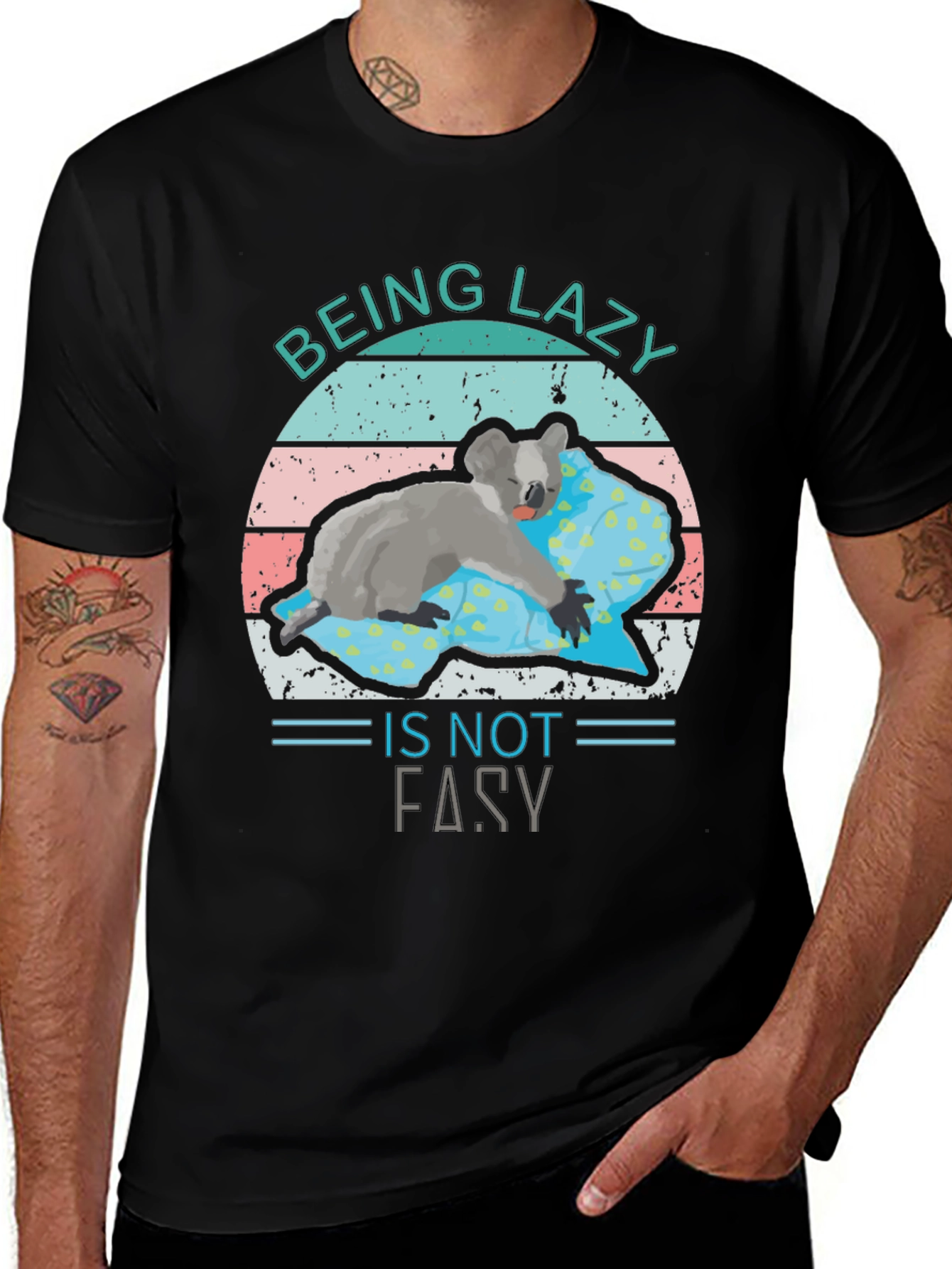 Being Lazy Is Not Easy Koala T-Shirt