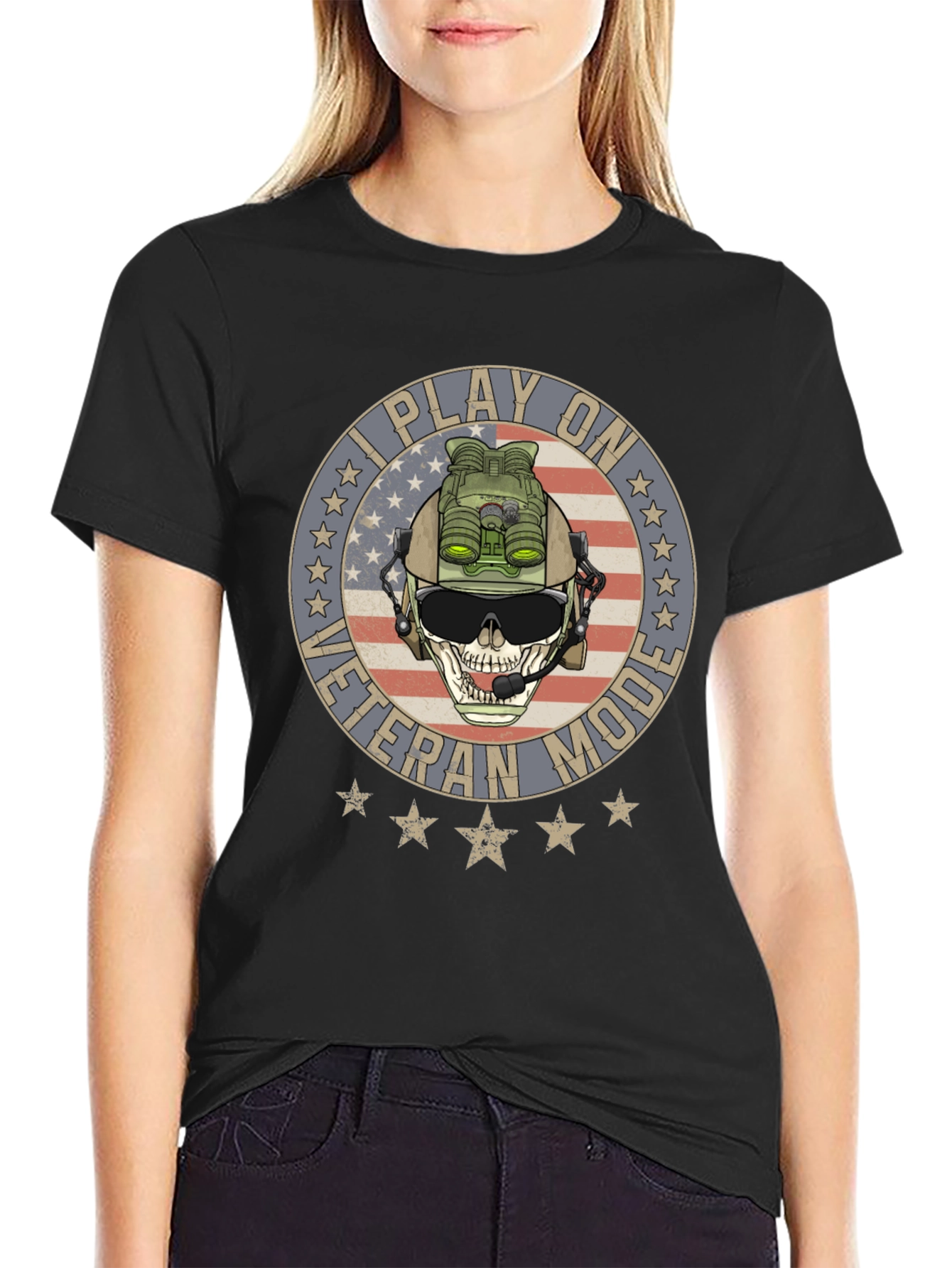 I Play on Veteran Mode Graphic T-Shirt