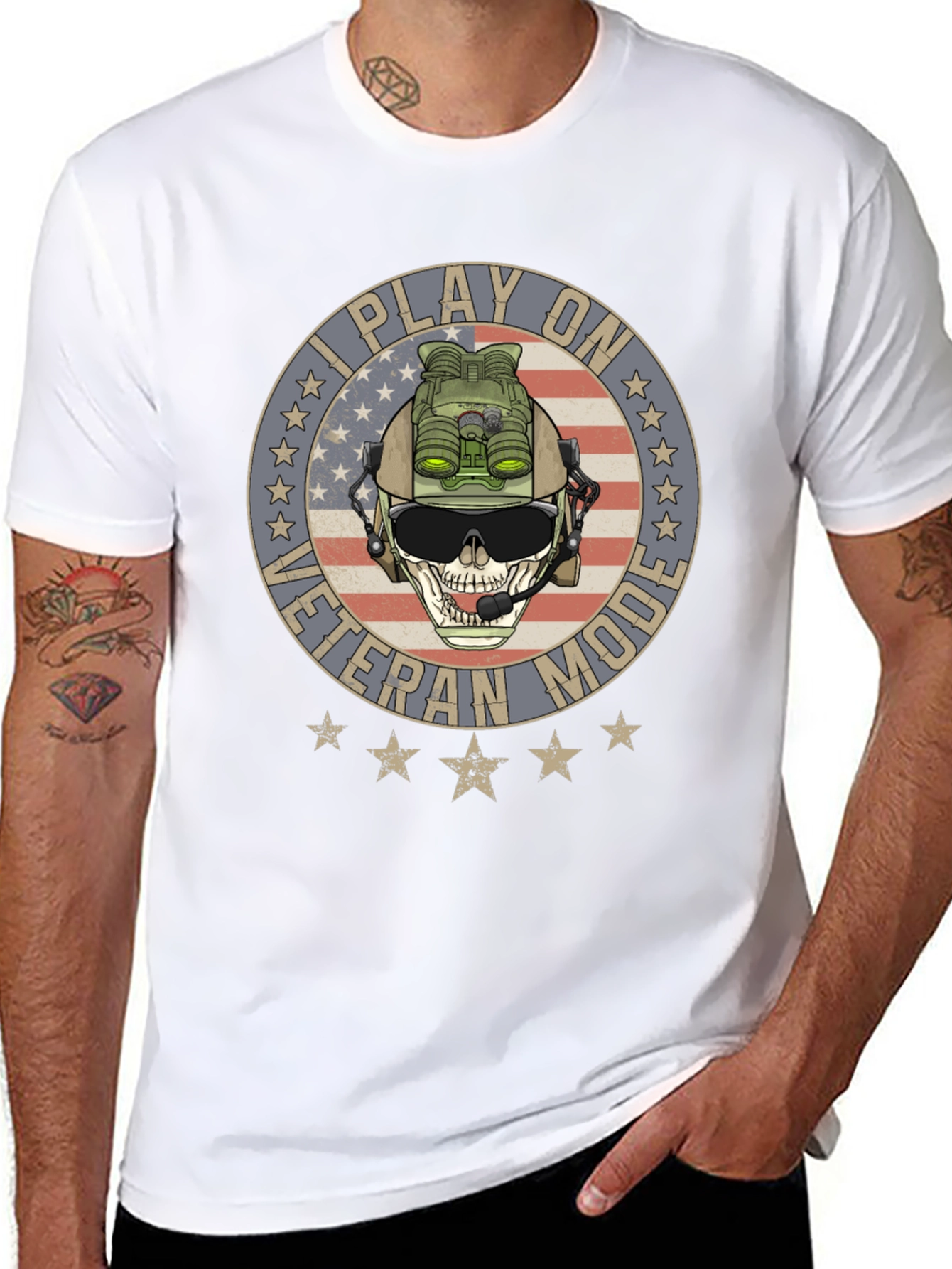 I Play on Veteran Mode Graphic T-Shirt