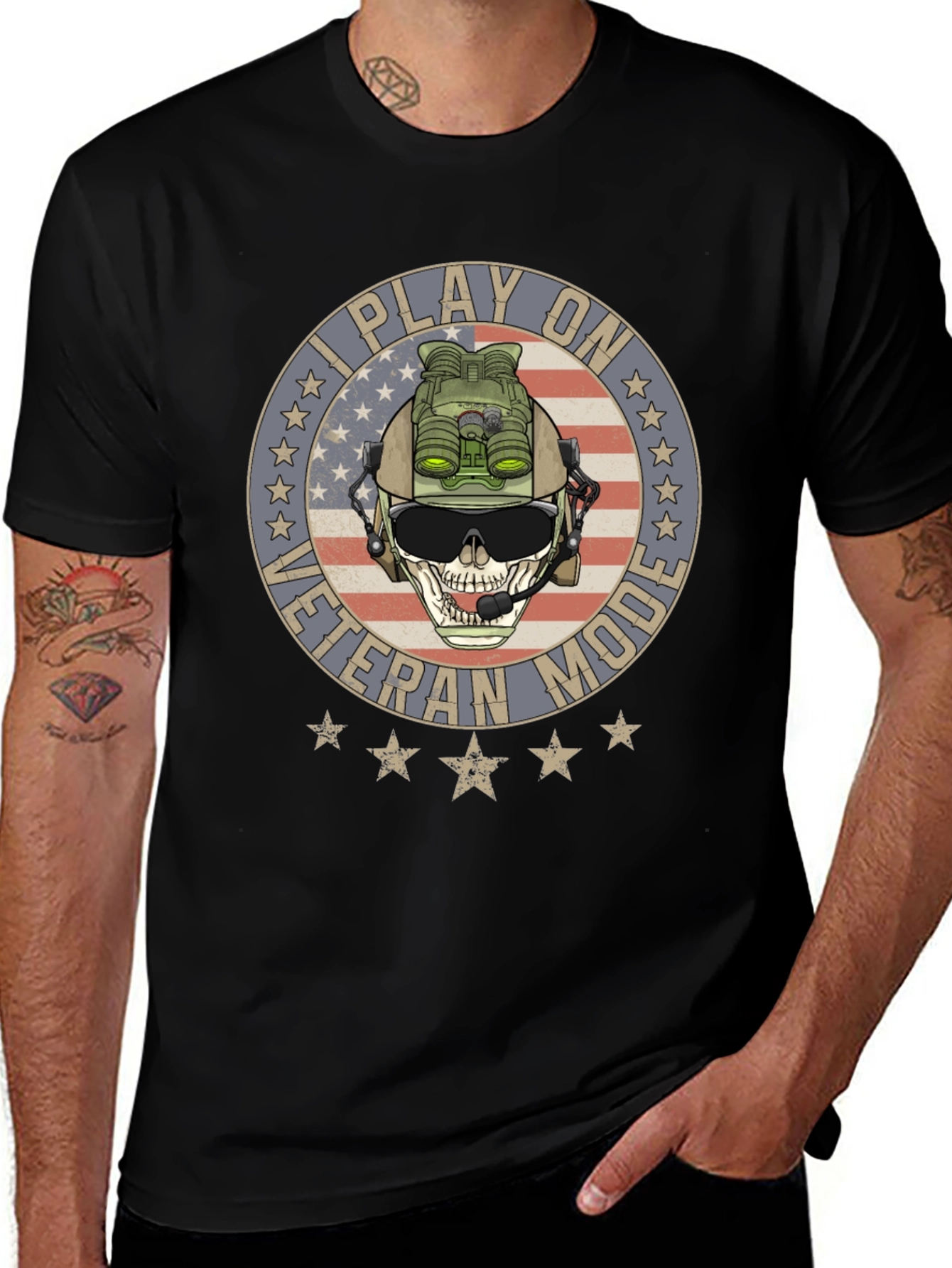 I Play on Veteran Mode Graphic T-Shirt