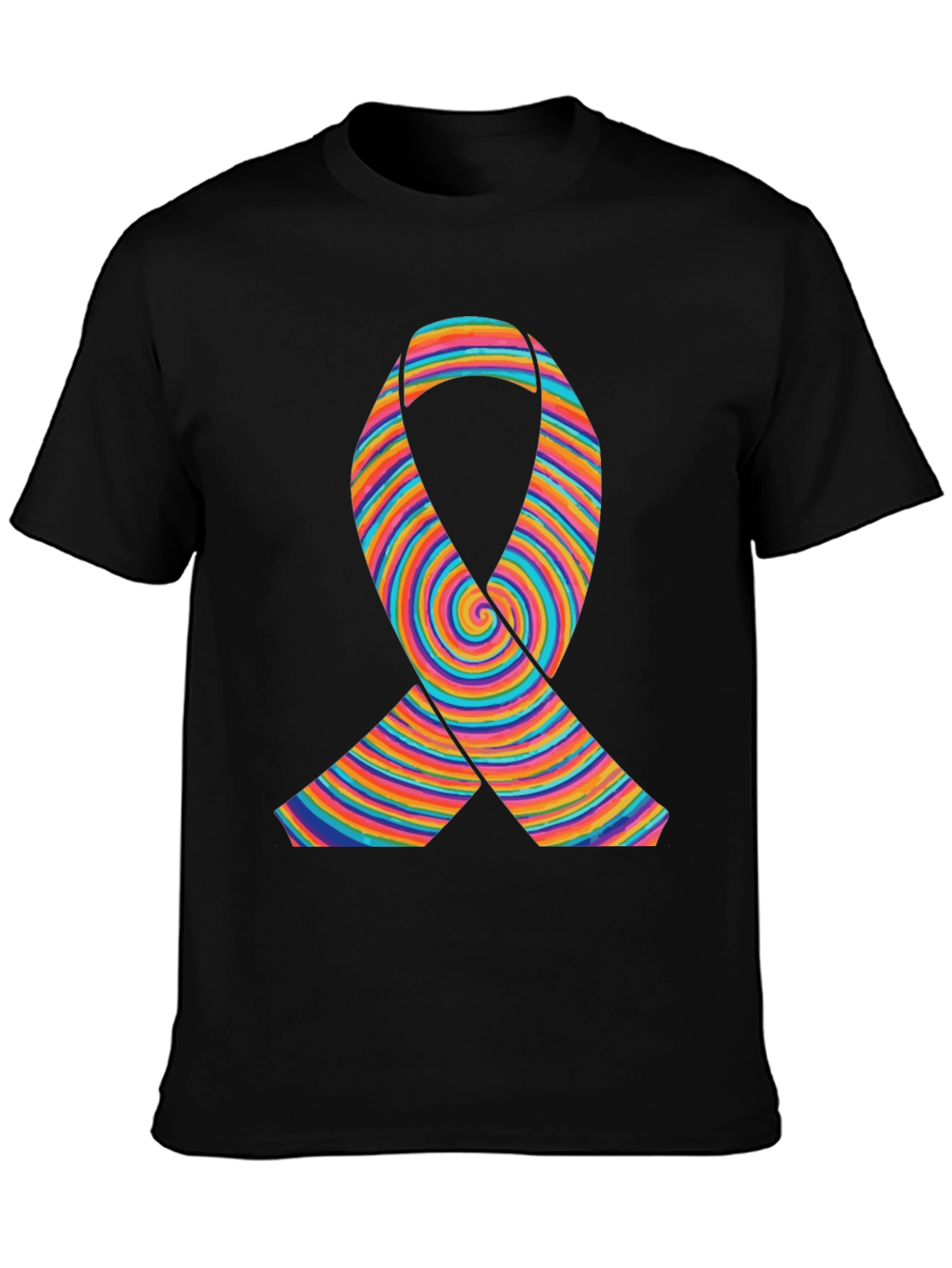 Rainbow Ribbon Graphic T-Shirt
