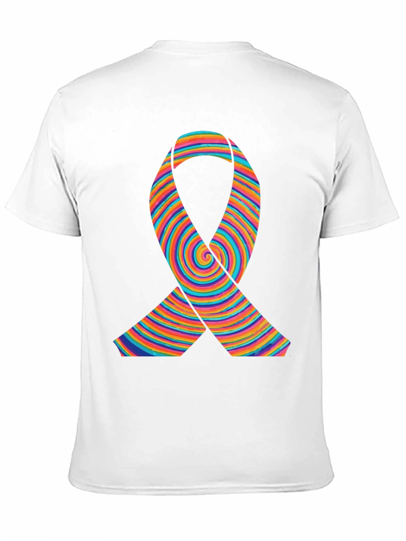 Rainbow Ribbon Graphic T-Shirt