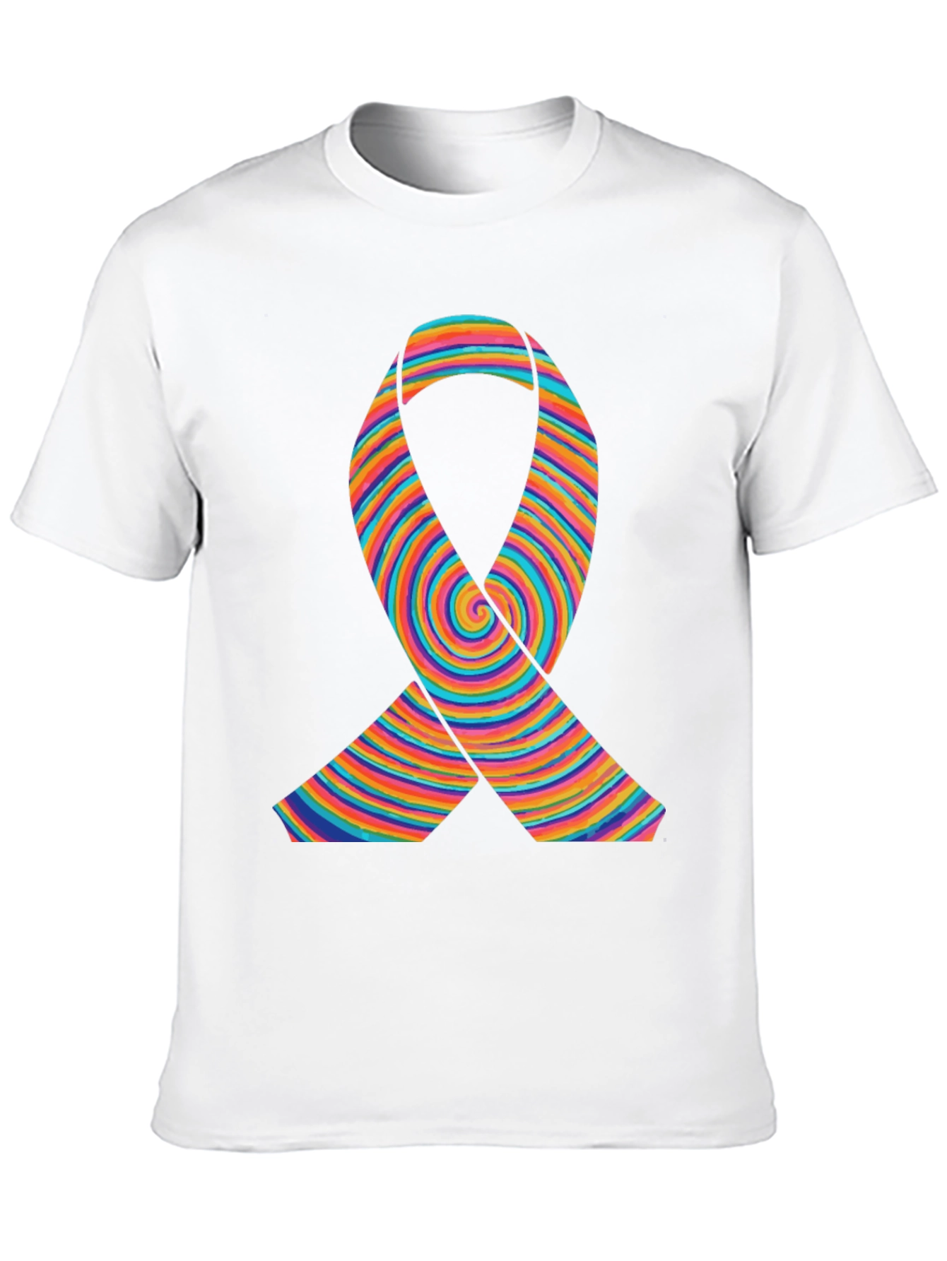 Rainbow Ribbon Graphic T-Shirt