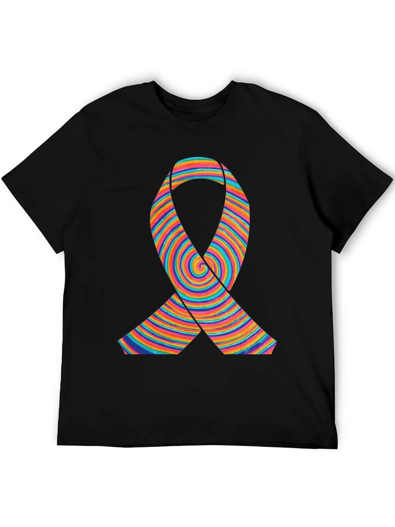 Rainbow Ribbon Graphic T-Shirt