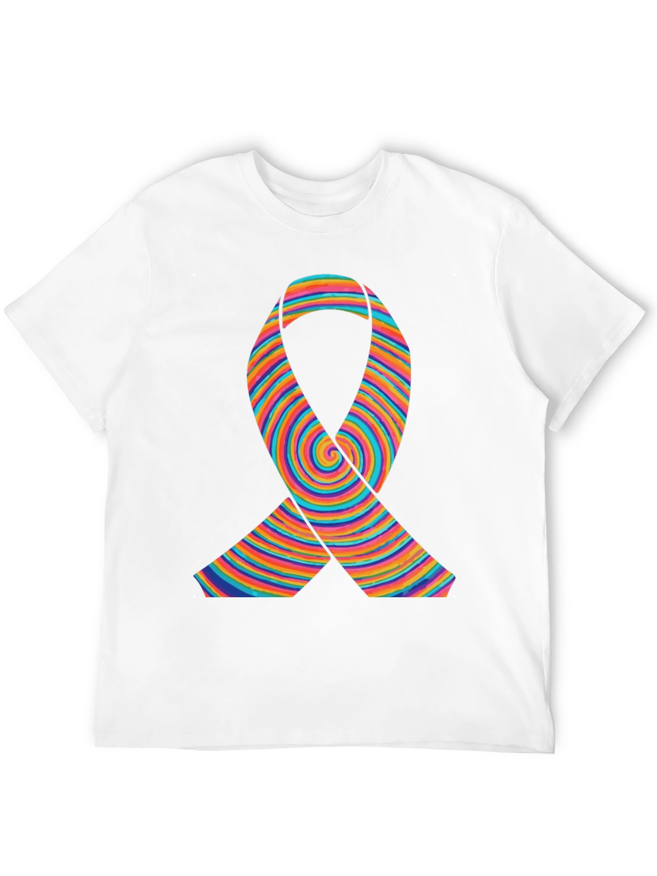 Rainbow Ribbon Graphic T-Shirt