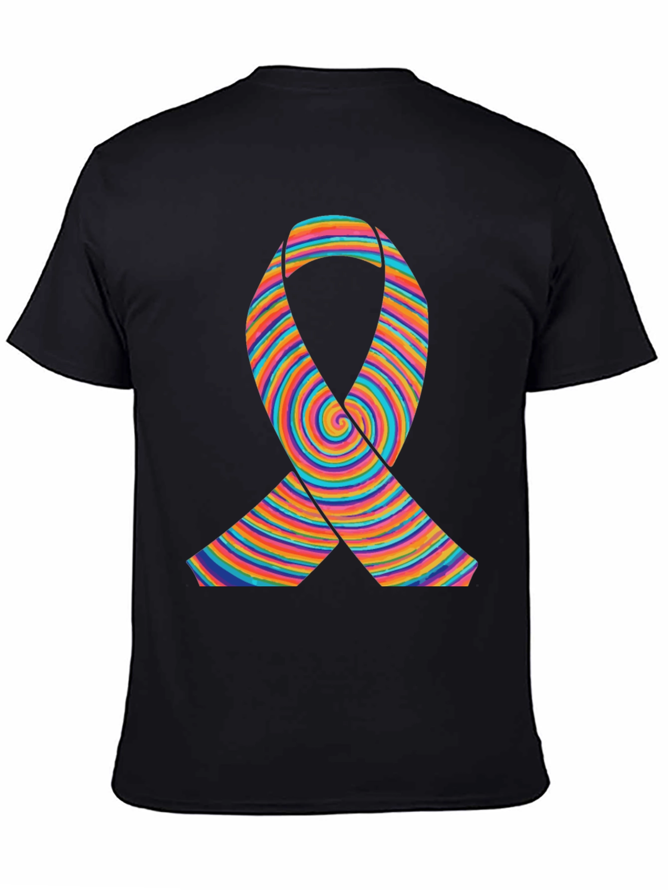 Rainbow Ribbon Graphic T-Shirt