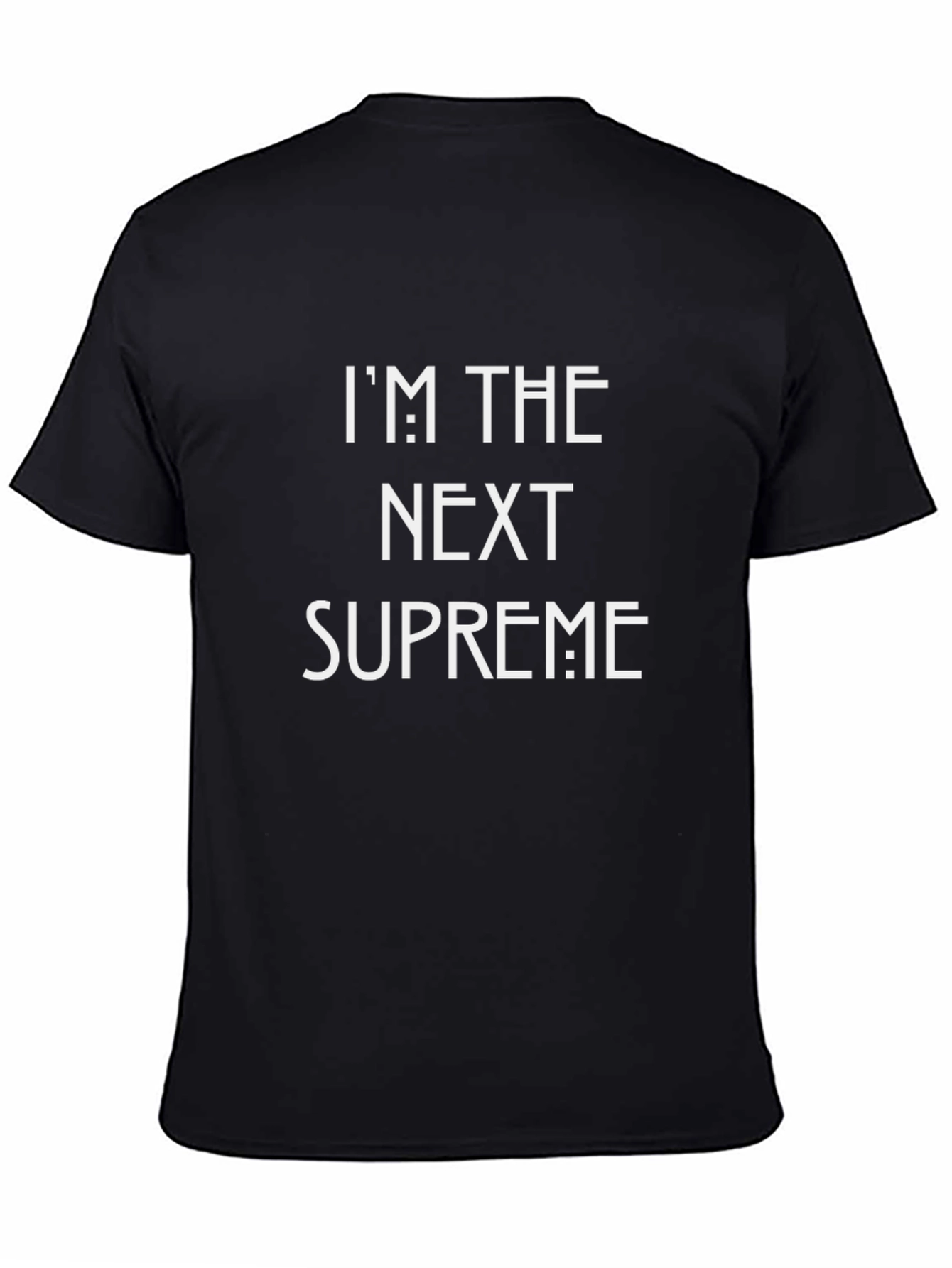 Next Supreme Black Graphic Tee - Bold Statement