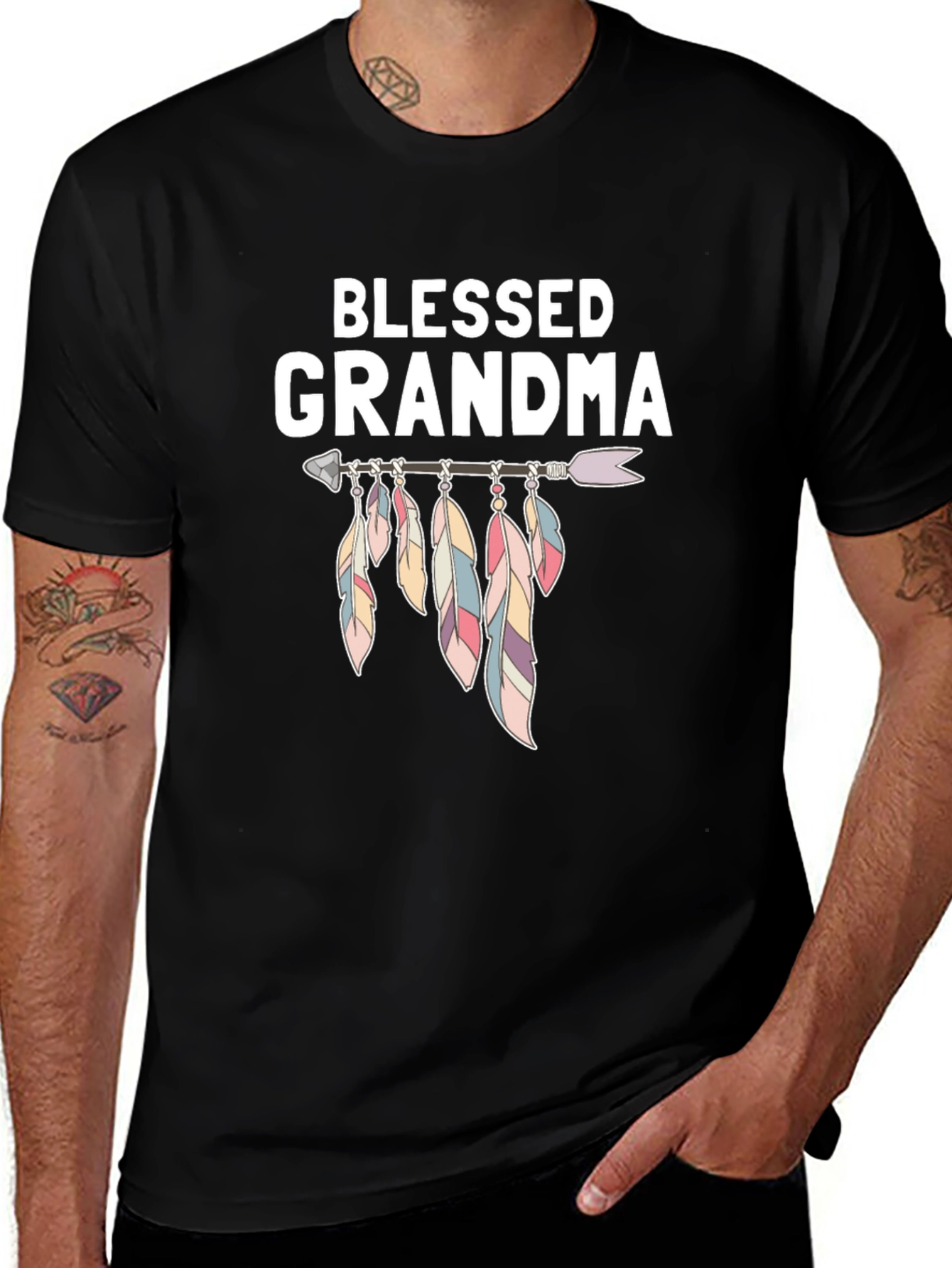 Blessed Grandma T-Shirt with Dreamcatcher Design