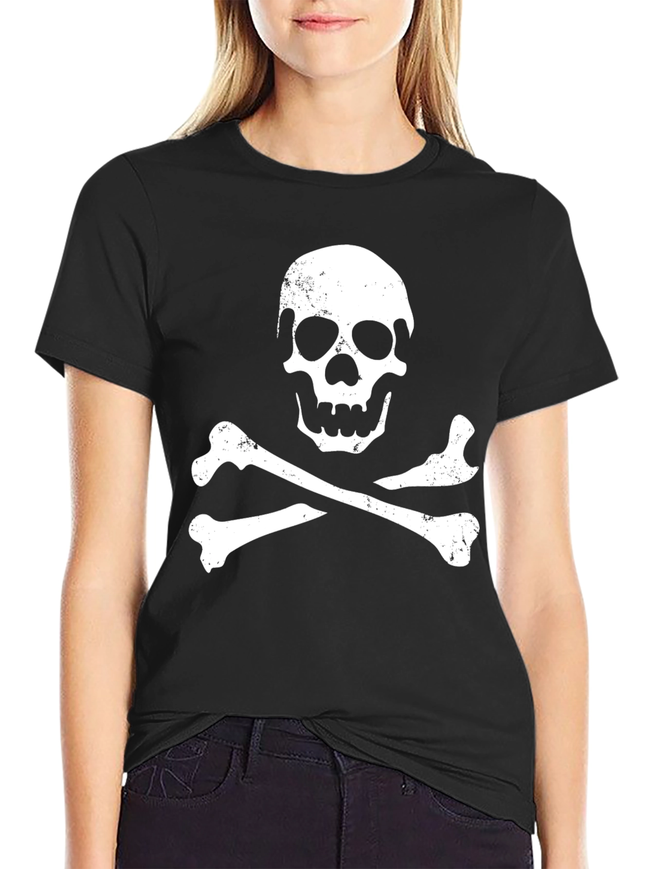 Skull & Crossbones Graphic T-Shirt - Pirate Style Tee
