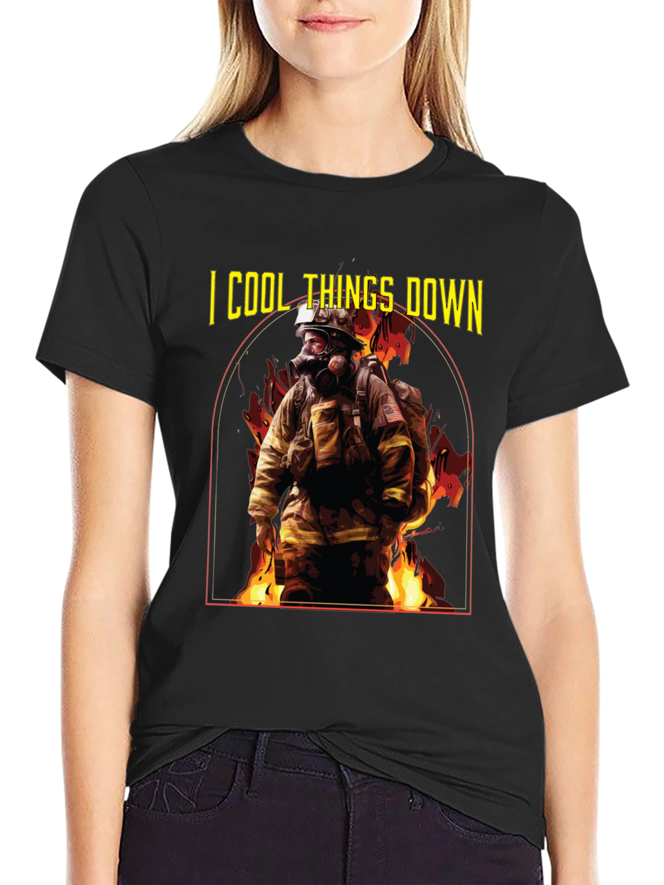 I Cool Things Down Firefighter T-Shirt