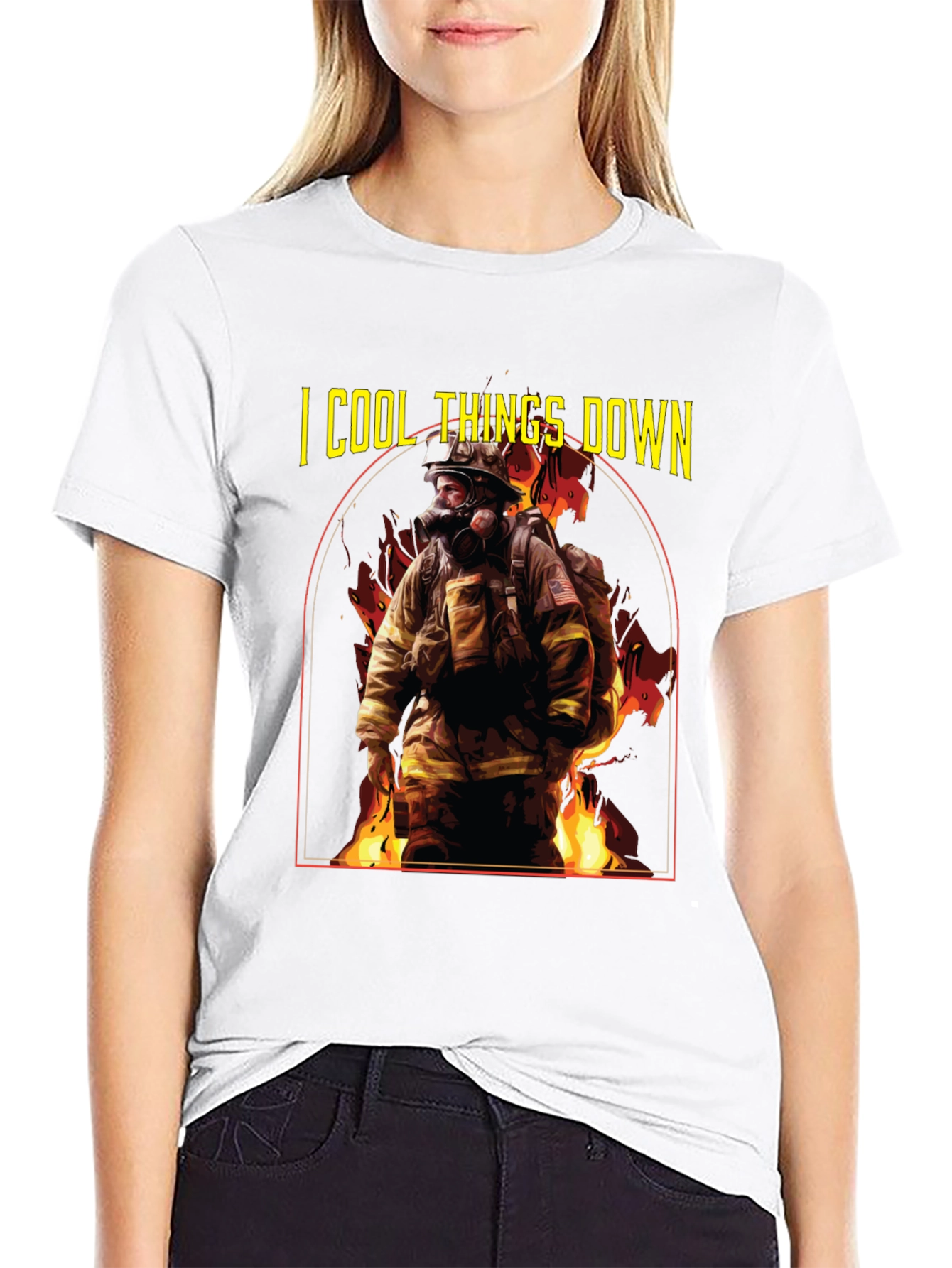 I Cool Things Down Firefighter T-Shirt