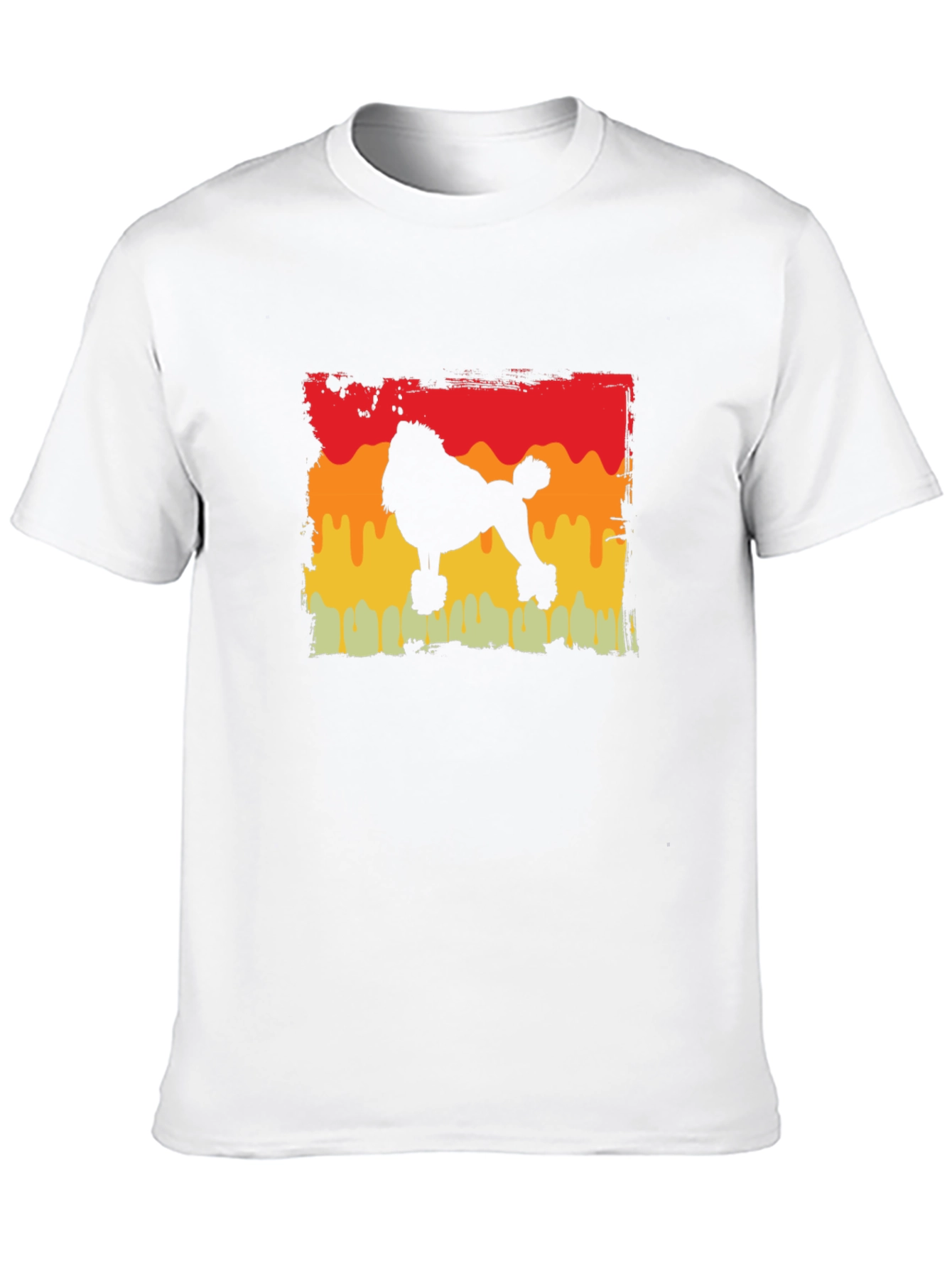 Retro Poodle Silhouette Graphic Tee