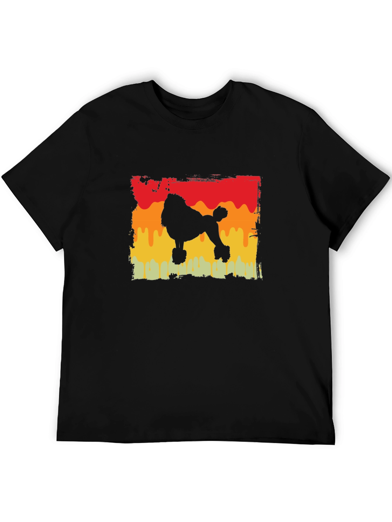 Retro Poodle Silhouette Graphic Tee