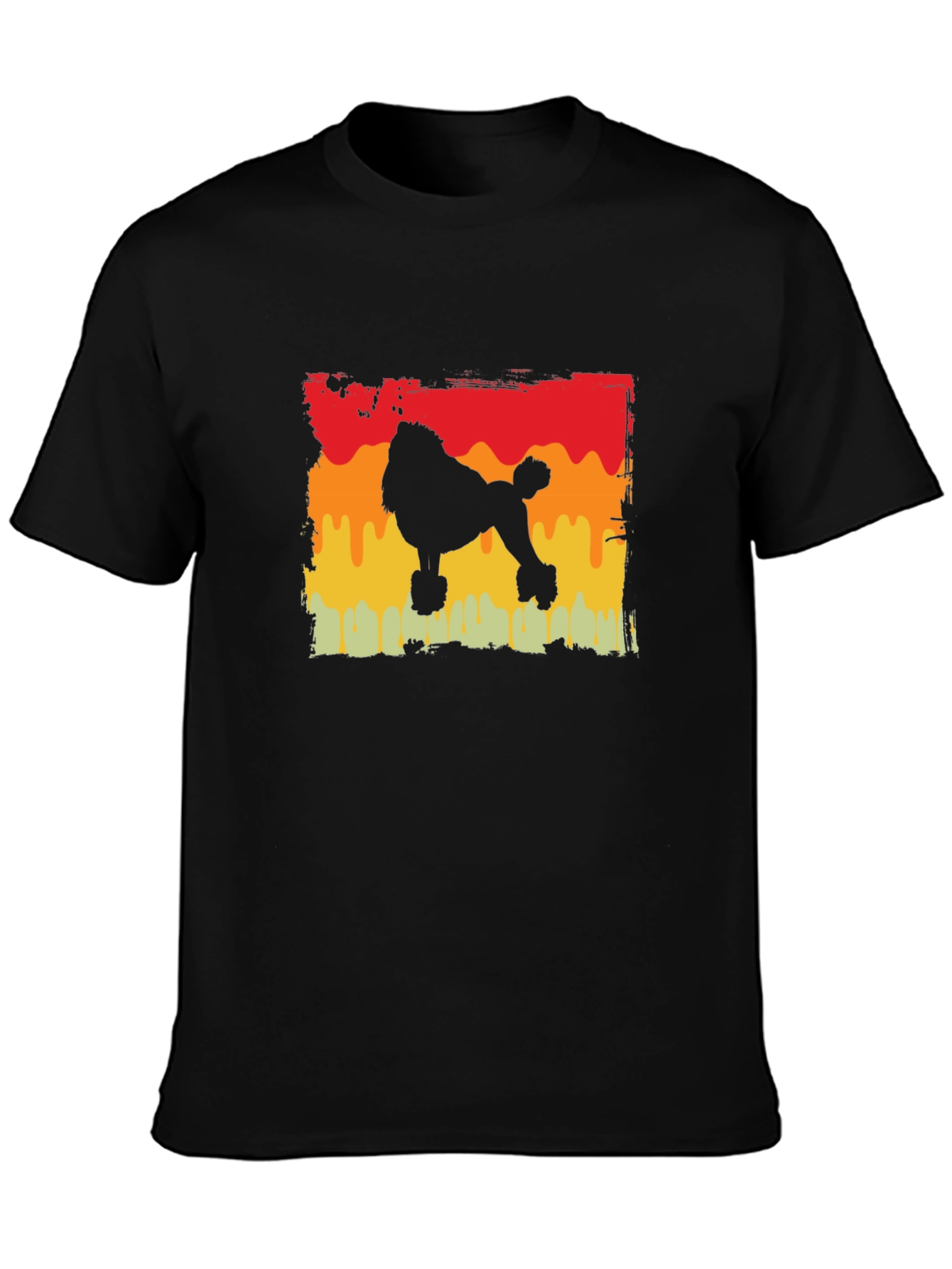 Retro Poodle Silhouette Graphic Tee
