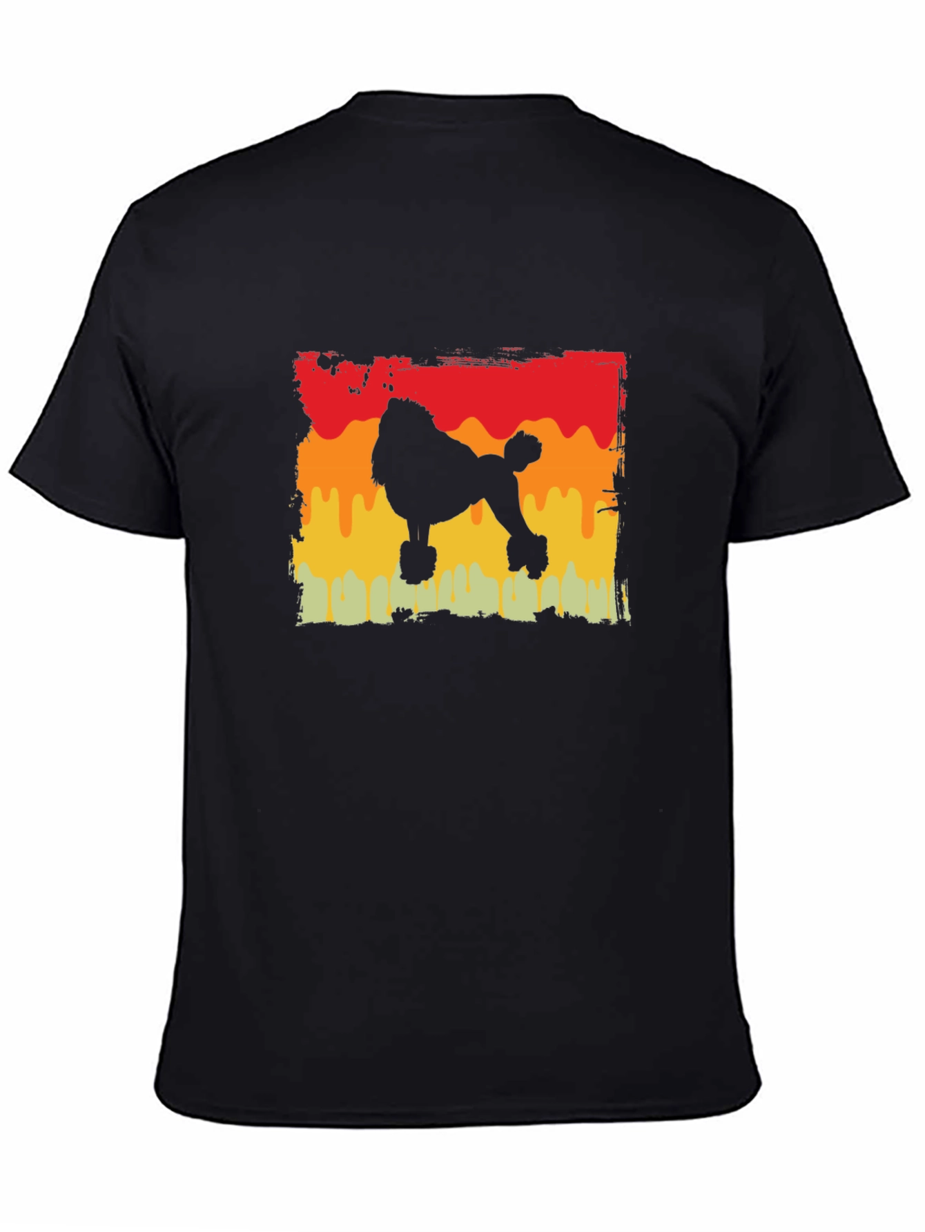Retro Poodle Silhouette Graphic Tee
