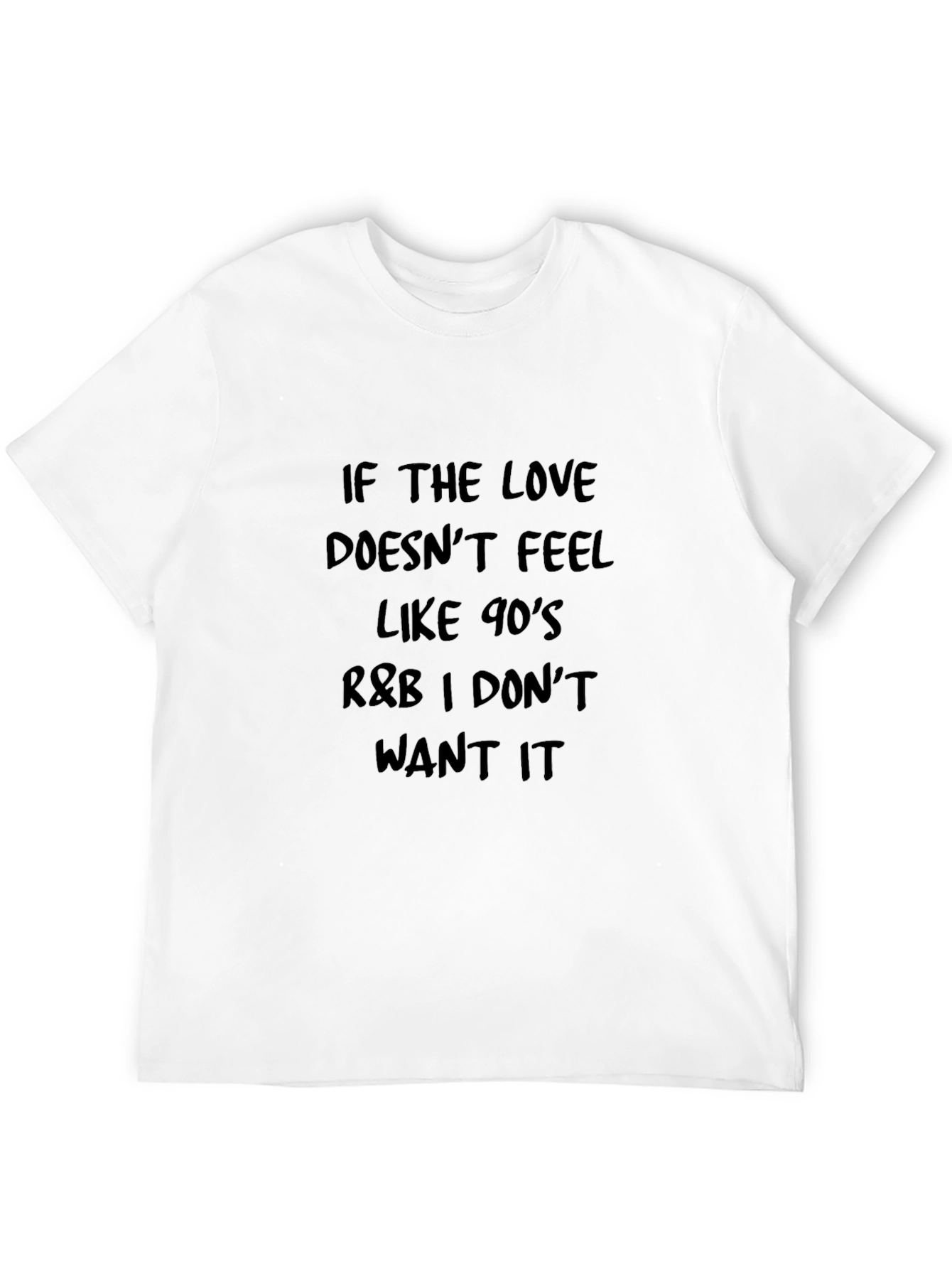 90s R&B Love Graphic T-Shirt - Black
