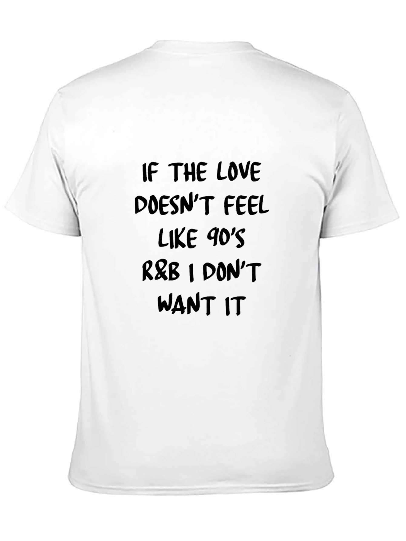 90s R&B Love Graphic T-Shirt - Black