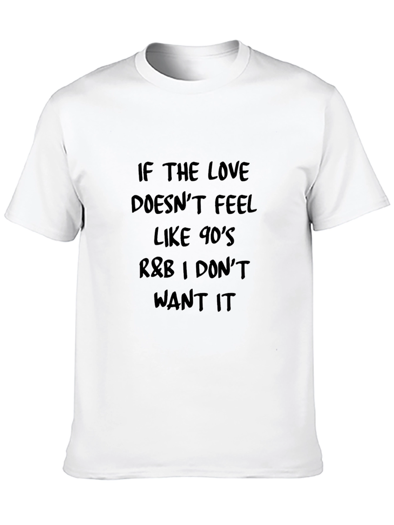 90s R&B Love Graphic T-Shirt - Black