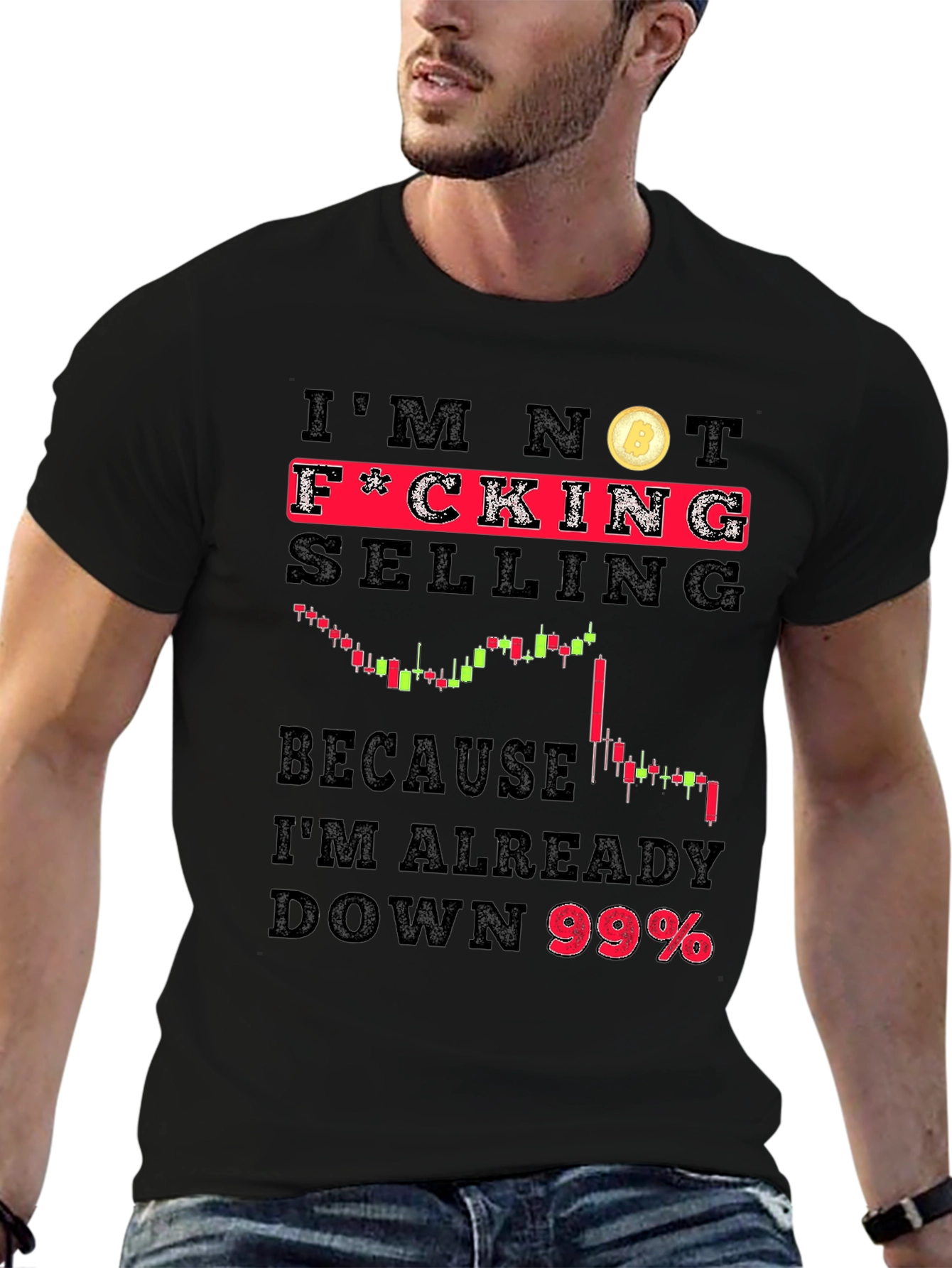 Im Not Selling Bitcoin Black T-Shirt