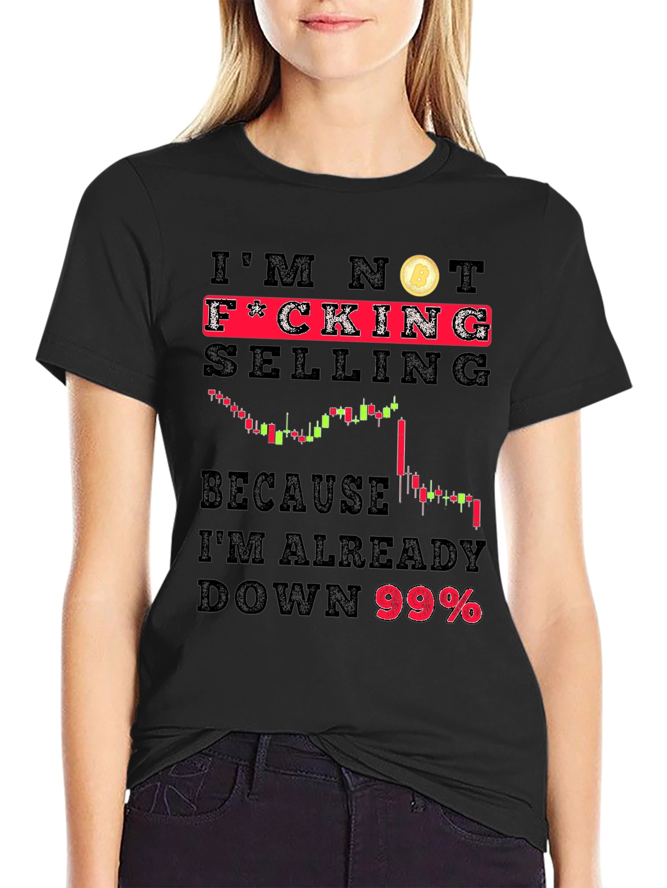 Im Not Selling Bitcoin Black T-Shirt