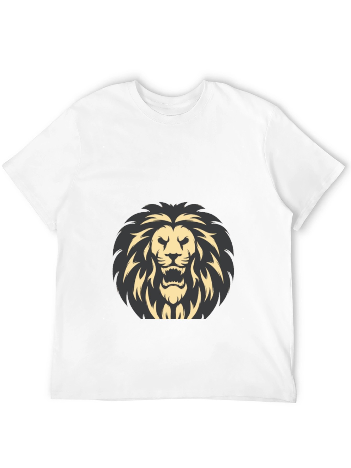 Lion Graphic Black T-Shirt - Bold Style