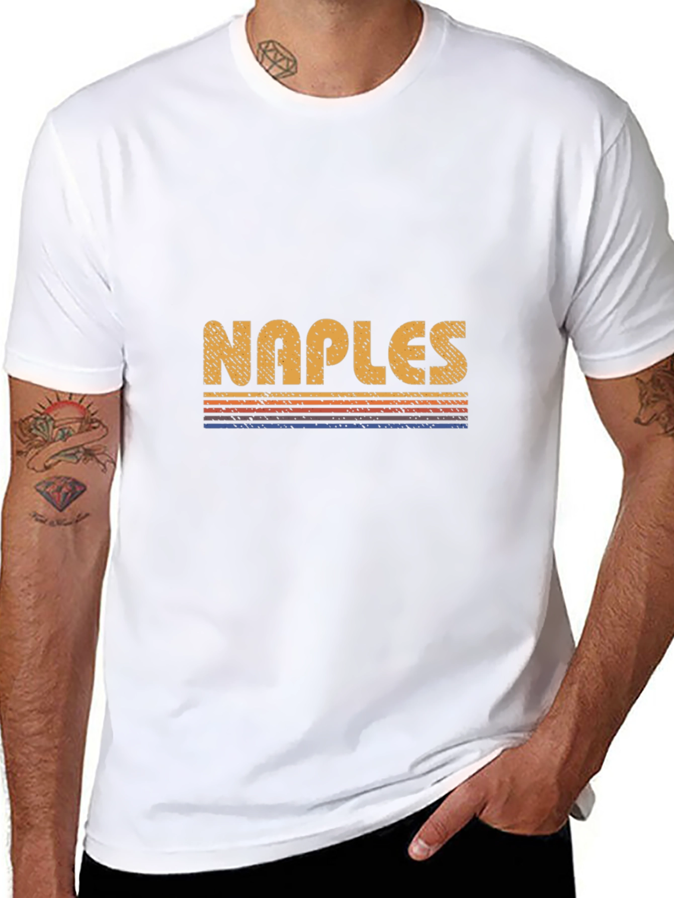 Naples Retro Sunset T-Shirt