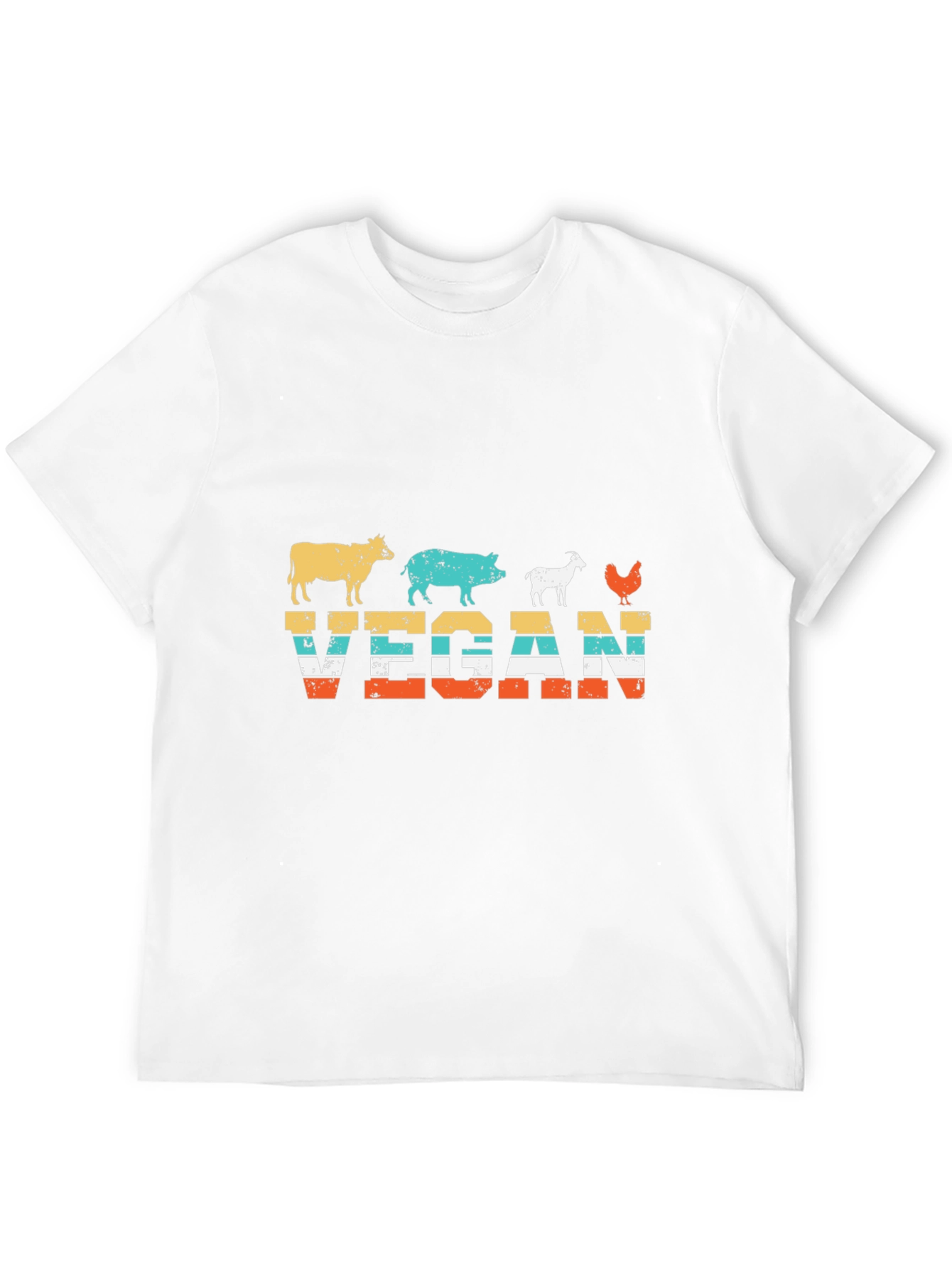 Vegan Animal Silhouette T-Shirt